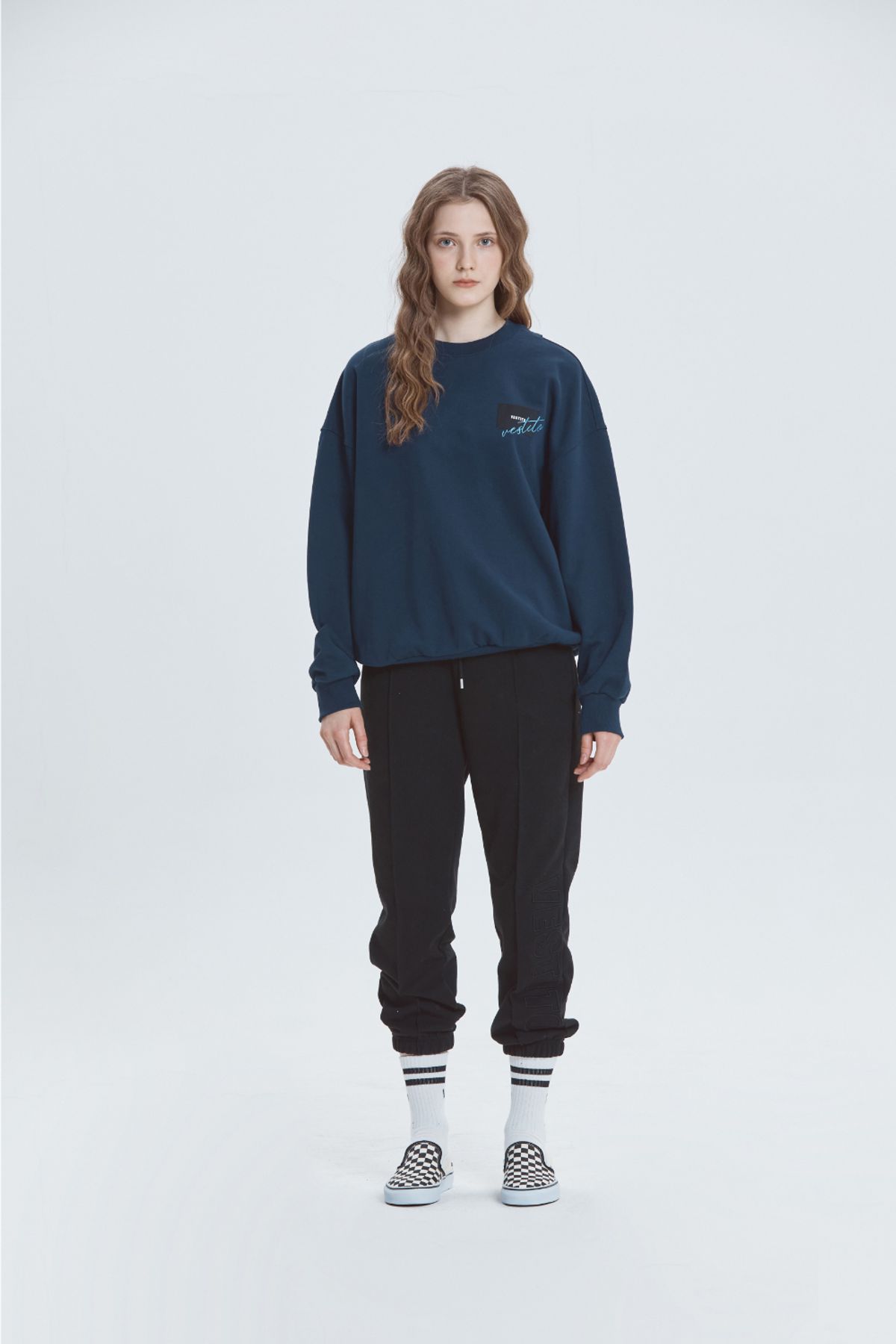 베스띠또(VESTITO) DOPPIO LOGO SWEAT(더블 로고 맨투맨 티)