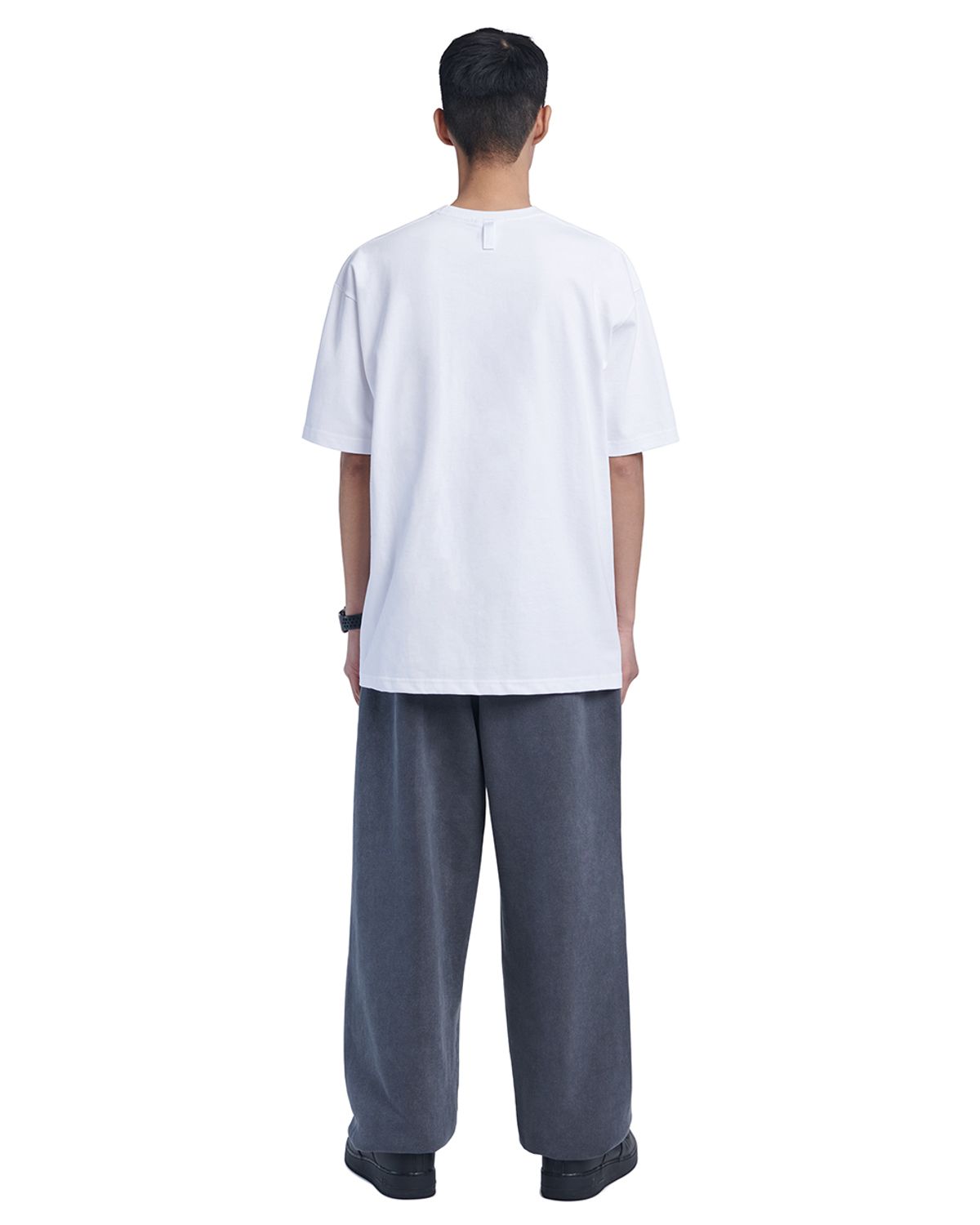 노매뉴얼(NOMANUAL) S.S PRINT T-SHIRT - WHITE