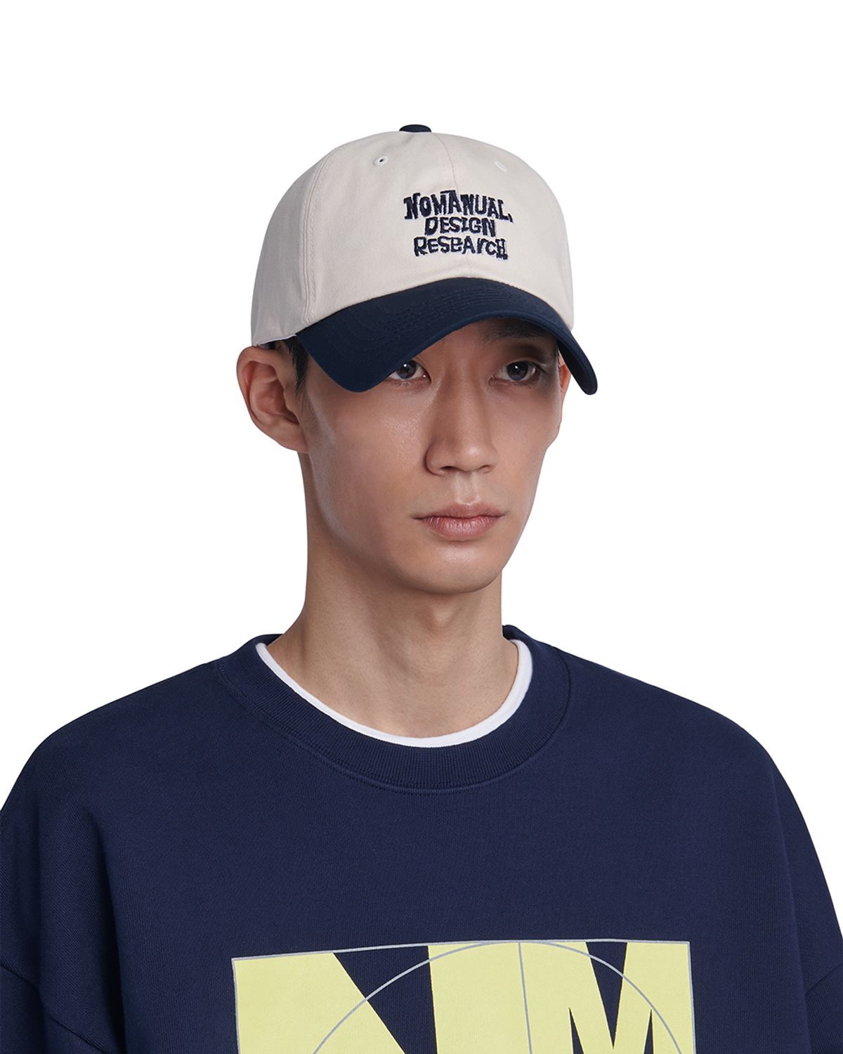 노매뉴얼(NOMANUAL) DOODLE BALL CAP - DARK NAVY