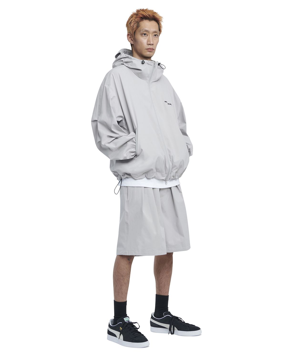 노매뉴얼(NOMANUAL) PENON WIND SHELL - WARM GRAY