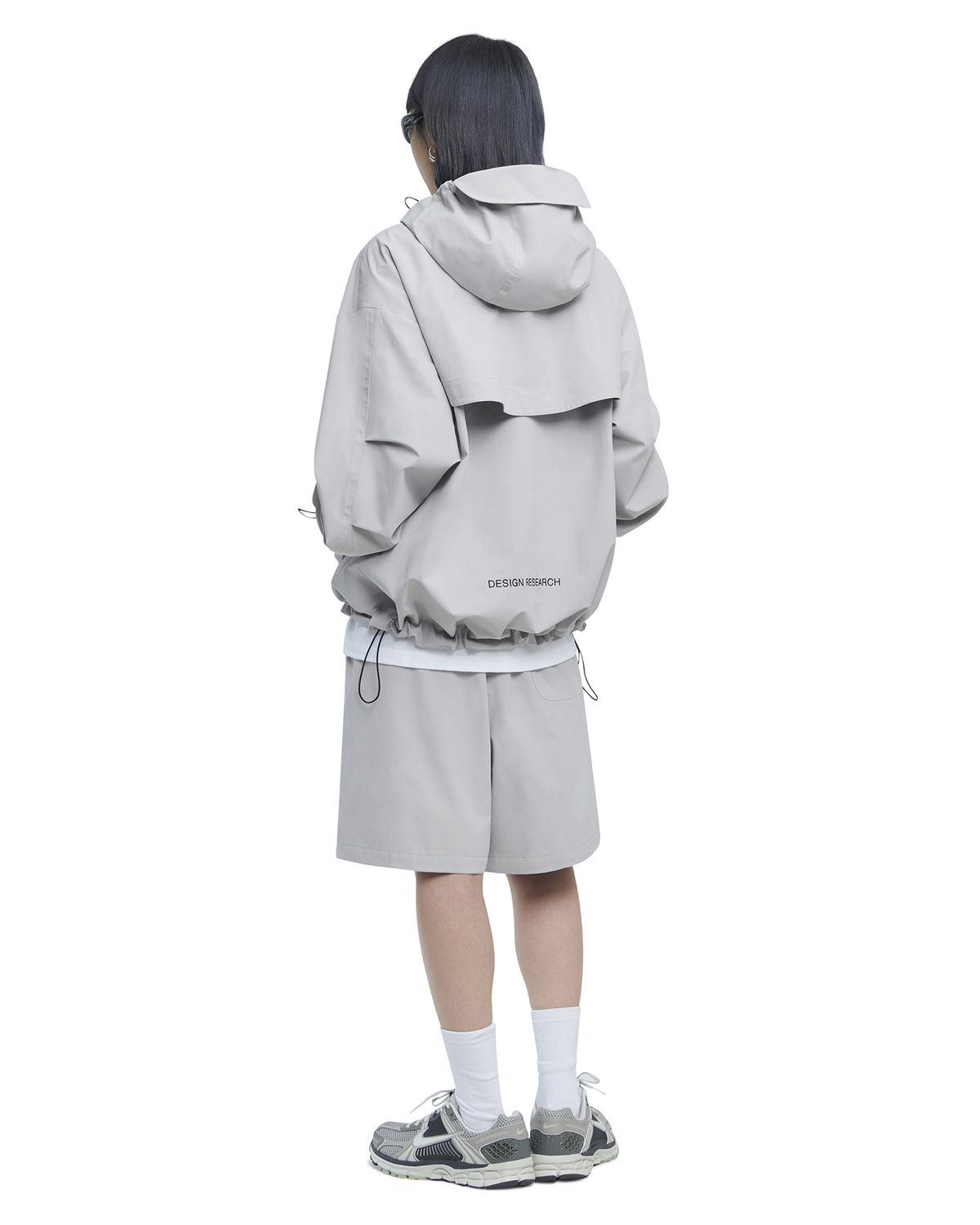 노매뉴얼(NOMANUAL) PENON WIND SHELL - WARM GRAY