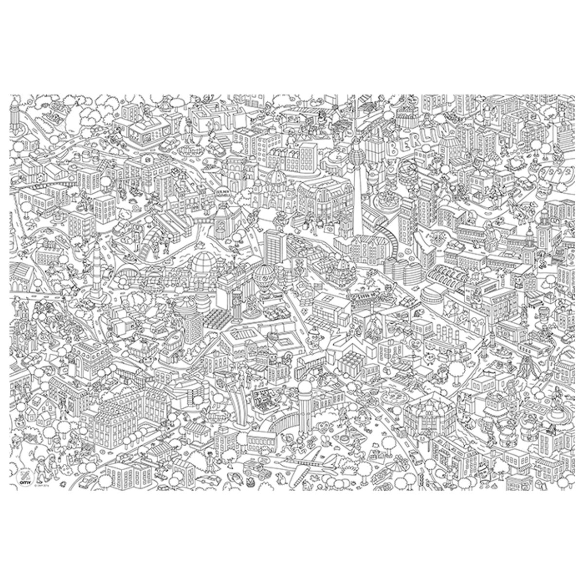 오마이(OMY) 컬러링 포스터-베를린 POS36