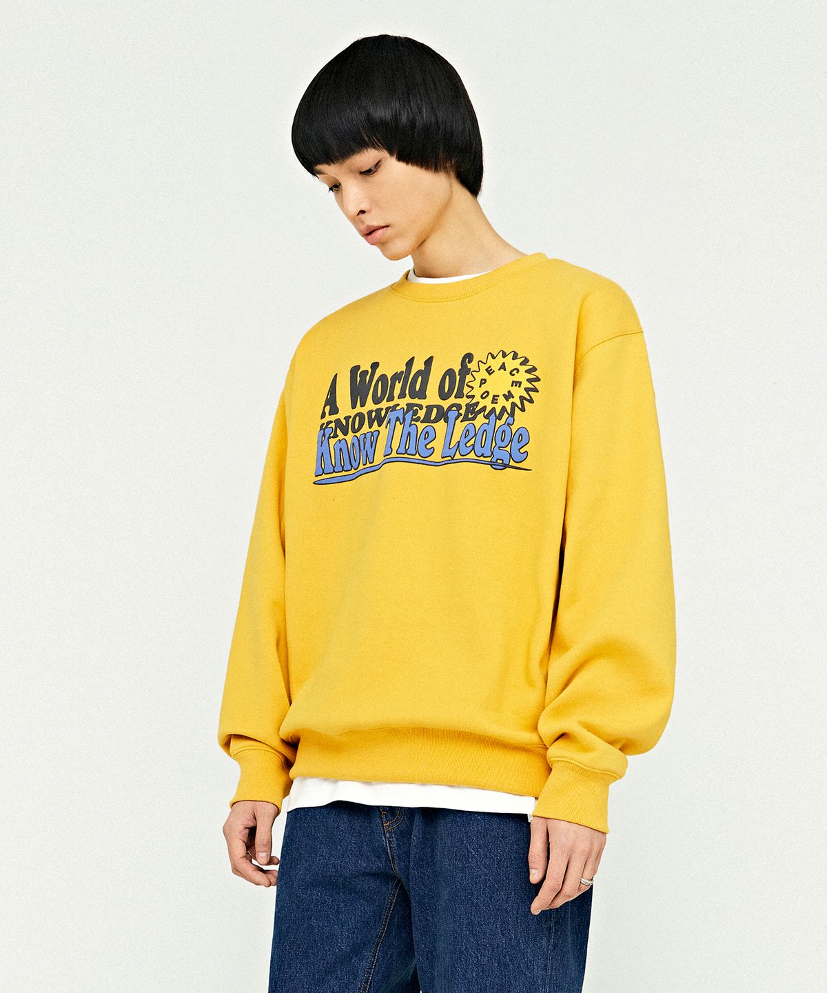 비바스튜디오(VIVASTUDIO) PEACE SWEATSHIRT [MUSTARD]