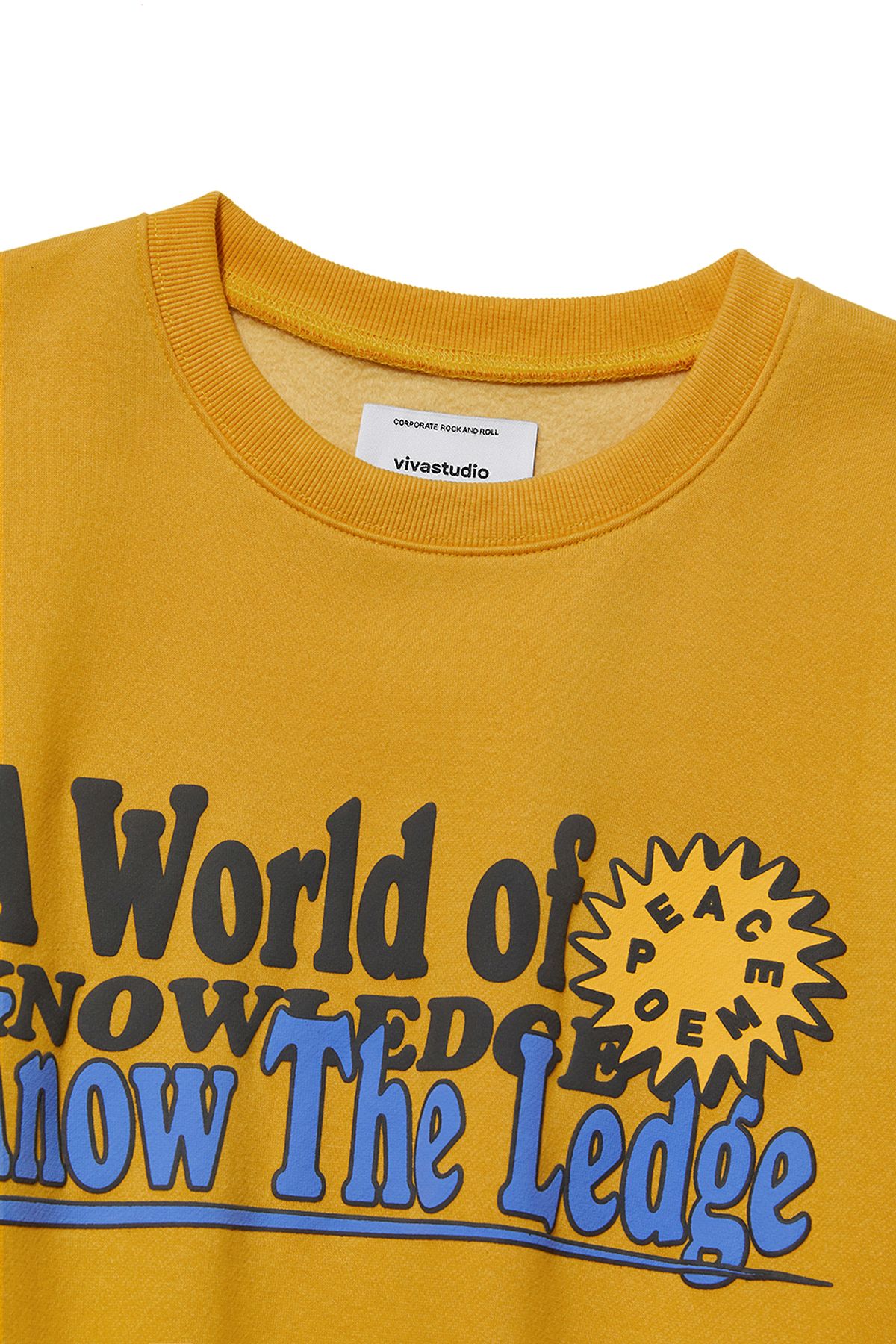비바스튜디오(VIVASTUDIO) PEACE SWEATSHIRT [MUSTARD]