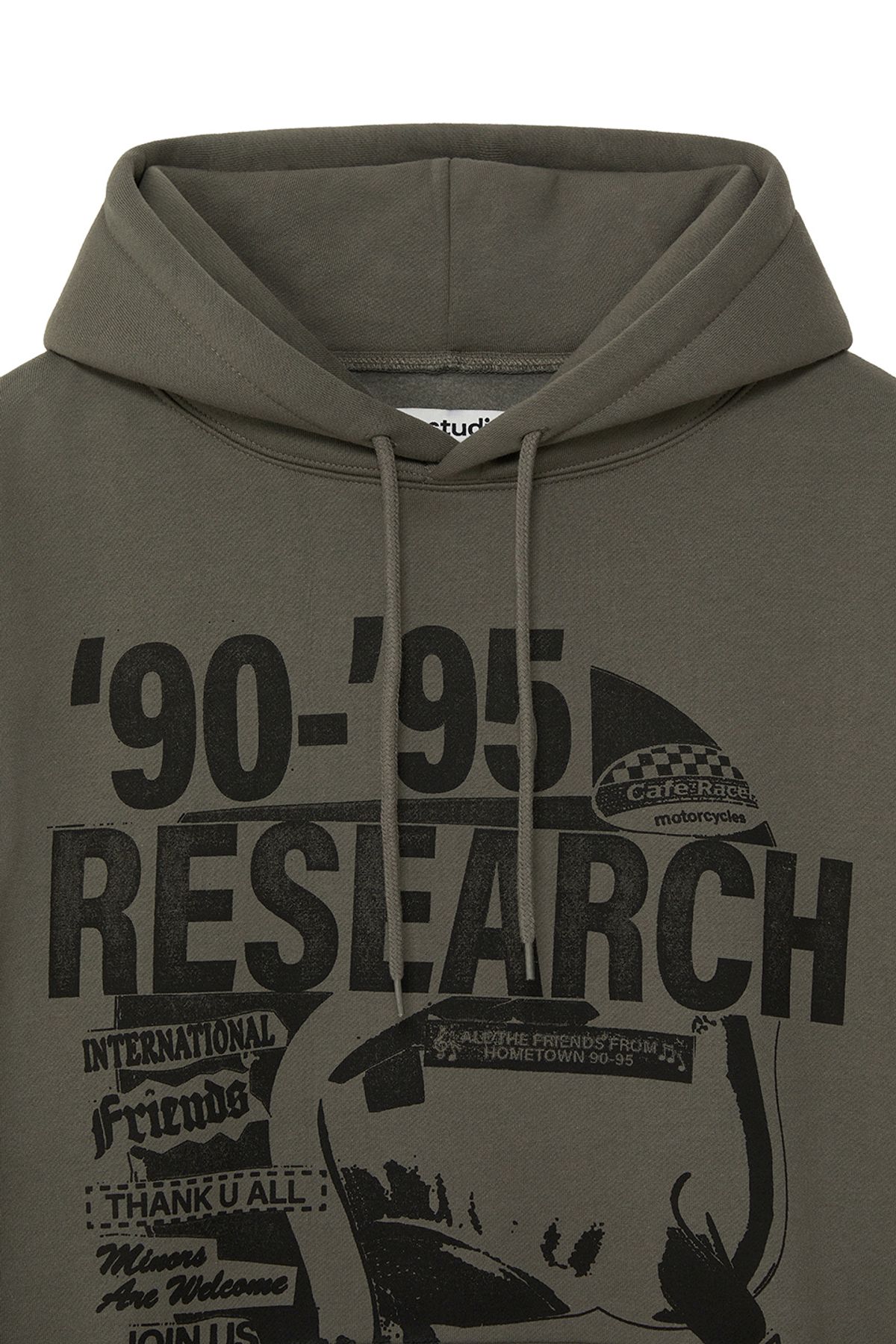 비바스튜디오(VIVASTUDIO) RESEARCH HOODIE [KHAKI]