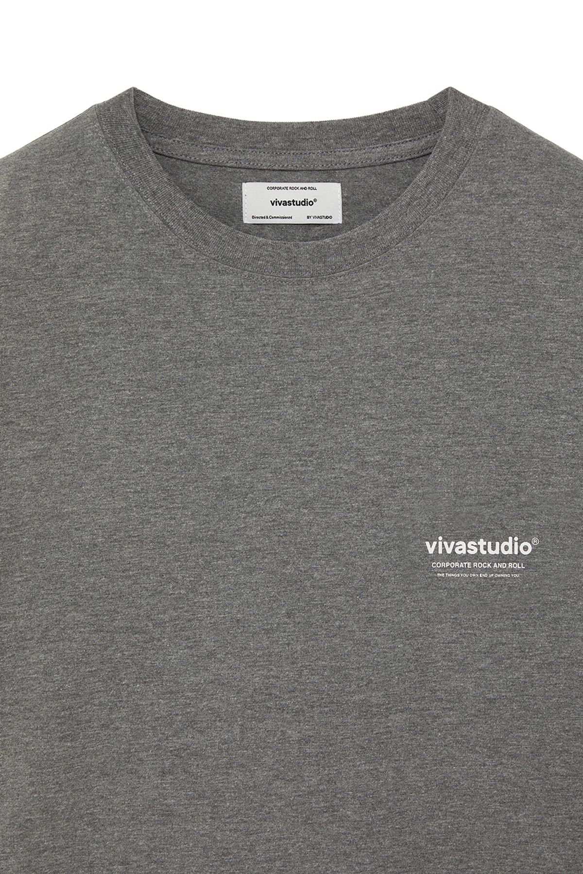 비바스튜디오(VIVASTUDIO) LOCATION SHORT SLEEVE [MELANGE GRAY]