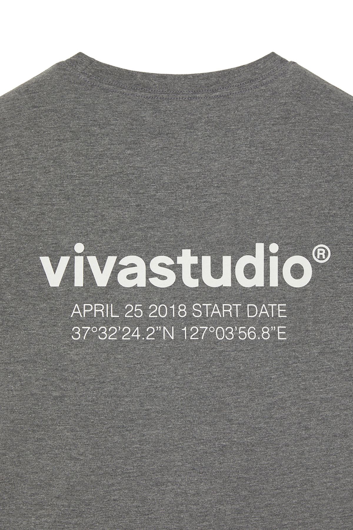 비바스튜디오(VIVASTUDIO) LOCATION SHORT SLEEVE [MELANGE GRAY]