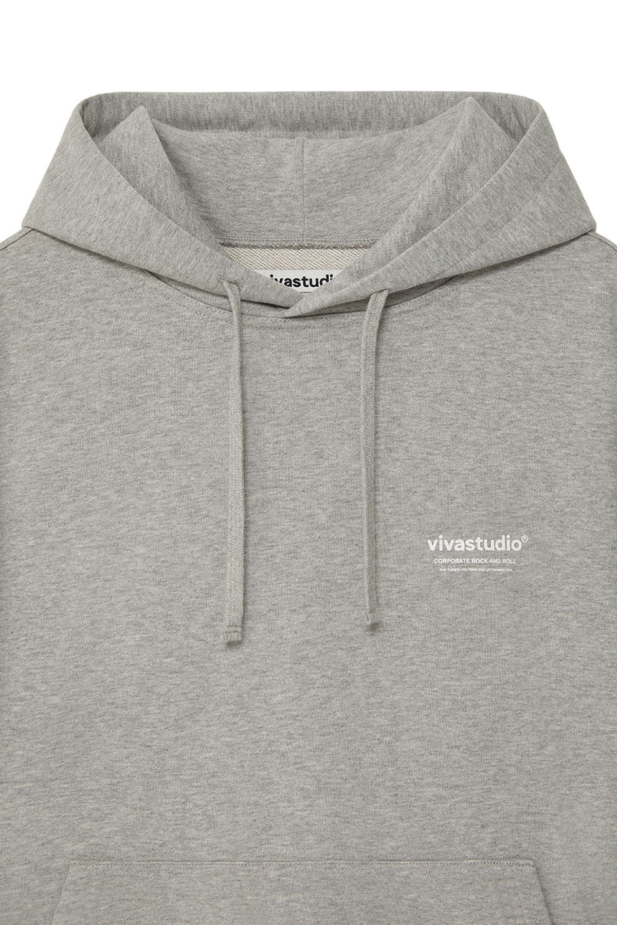 비바스튜디오(VIVASTUDIO) LOCATION HOODIE [MELANGE GRAY]