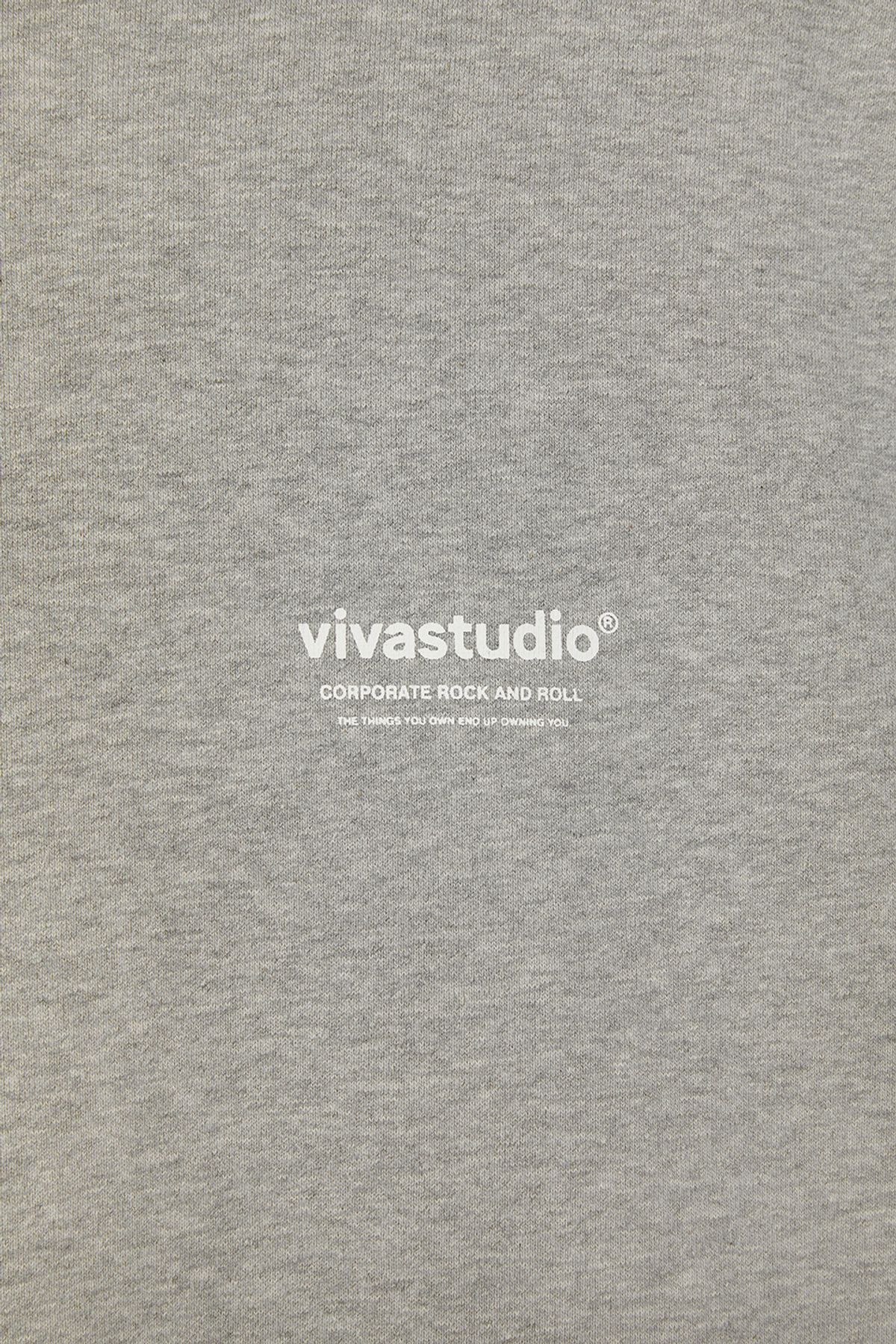 비바스튜디오(VIVASTUDIO) LOCATION HOODIE [MELANGE GRAY]