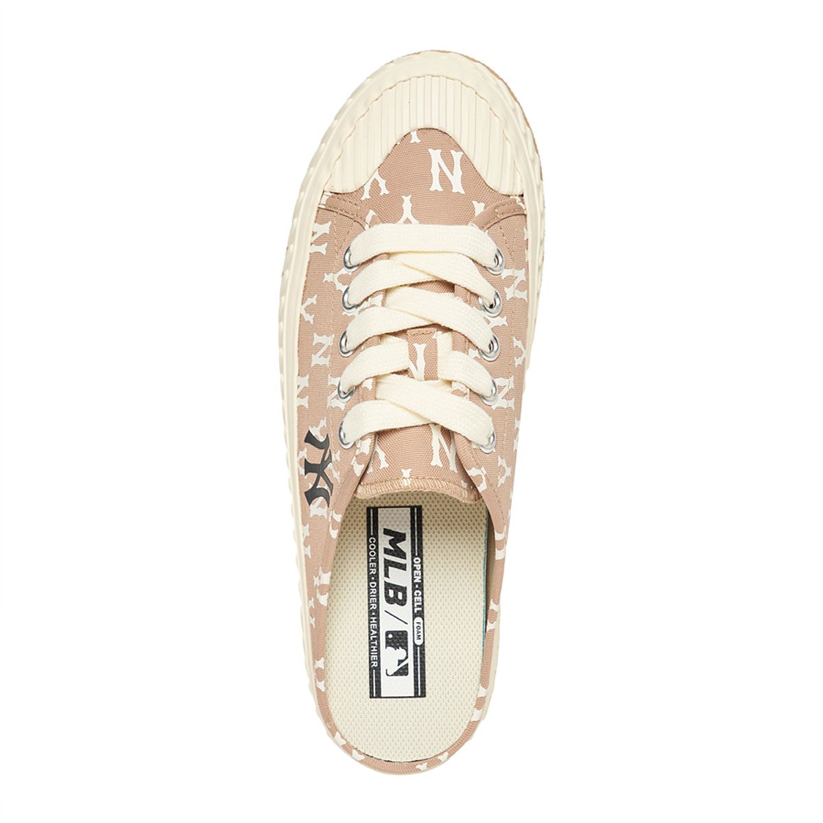 엠엘비(MLB) 플레이볼 뮬 모노그램 (PLAYBALL MULE MONOGRAM) NY (D.Beige)