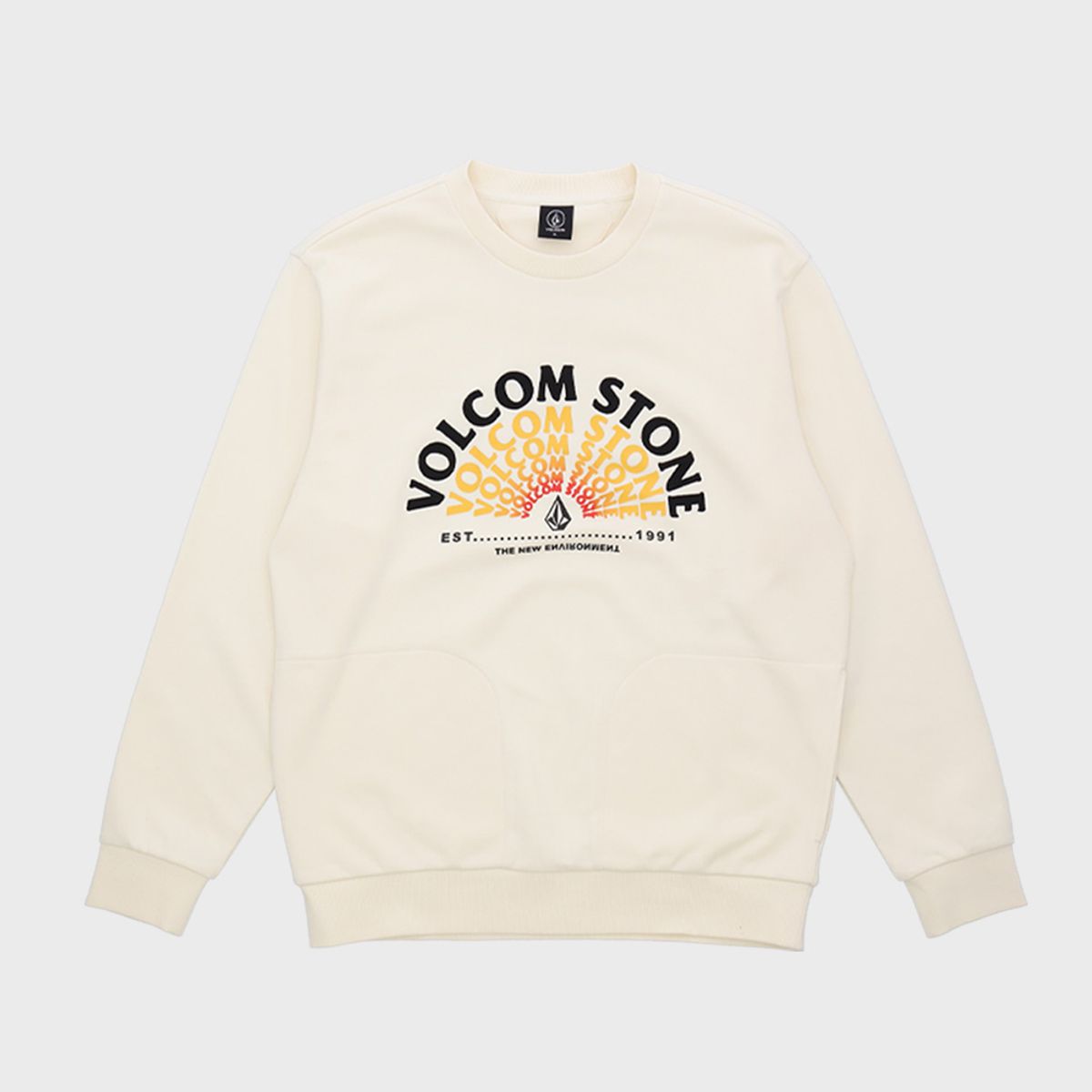 볼컴(VOLCOM) SUNSET 컴포트핏 맨투맨 스웻셔츠(멜란지그레이)