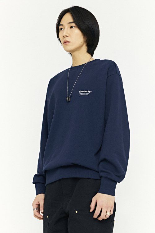 MUSINSA | VIVASTUDIO LOCATION CREWNECK [NAVY]