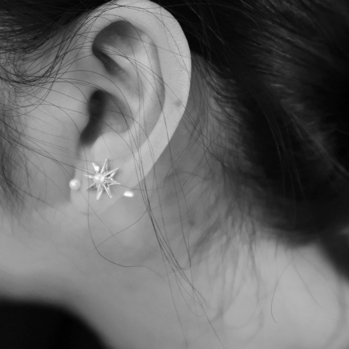 마호가니(MAHOGANI) PEARL_BABY STAR 006 EARRINGS