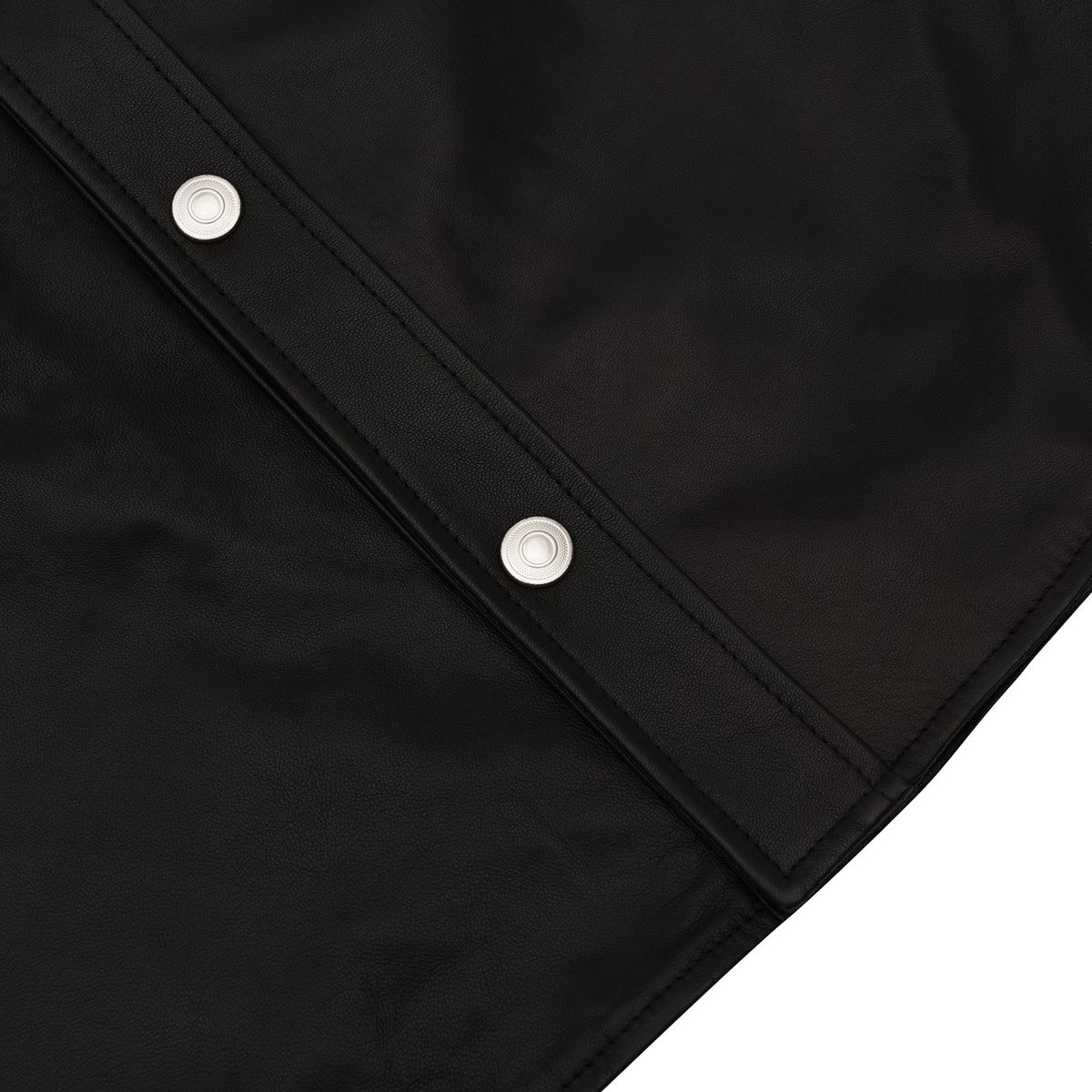 드림월드(DREAMWORLD) VEGETABLE LEATHER SHIRTS JACKET (BLACK)