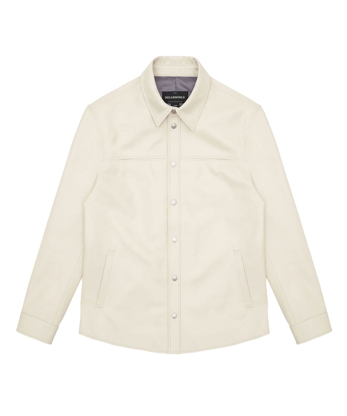 드림월드(DREAMWORLD) LAMBSKIN SHIRTS JACKET (IVORY)