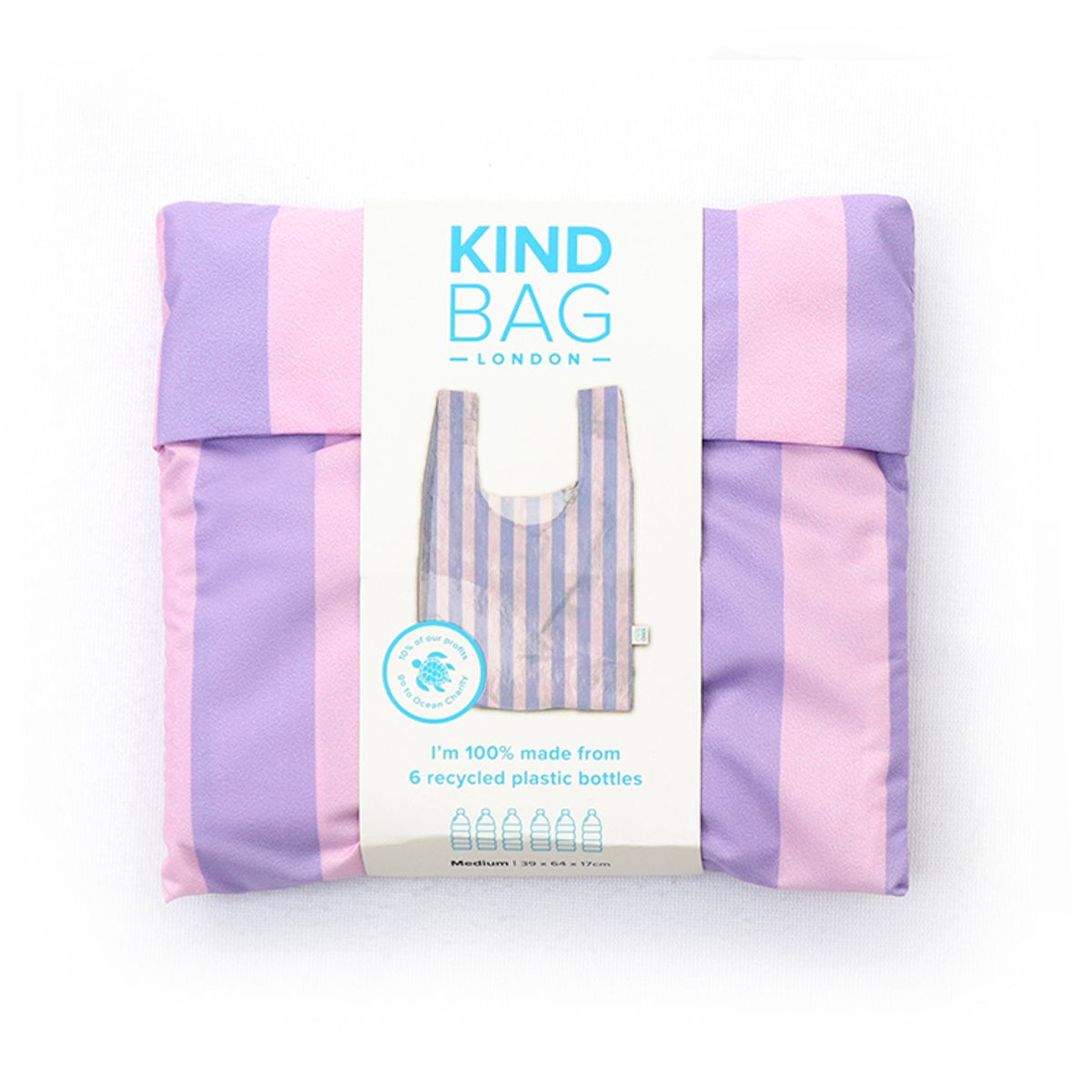 카인드백 런던(KIND BAG LONDON) 퍼플스트라이프 리유저블