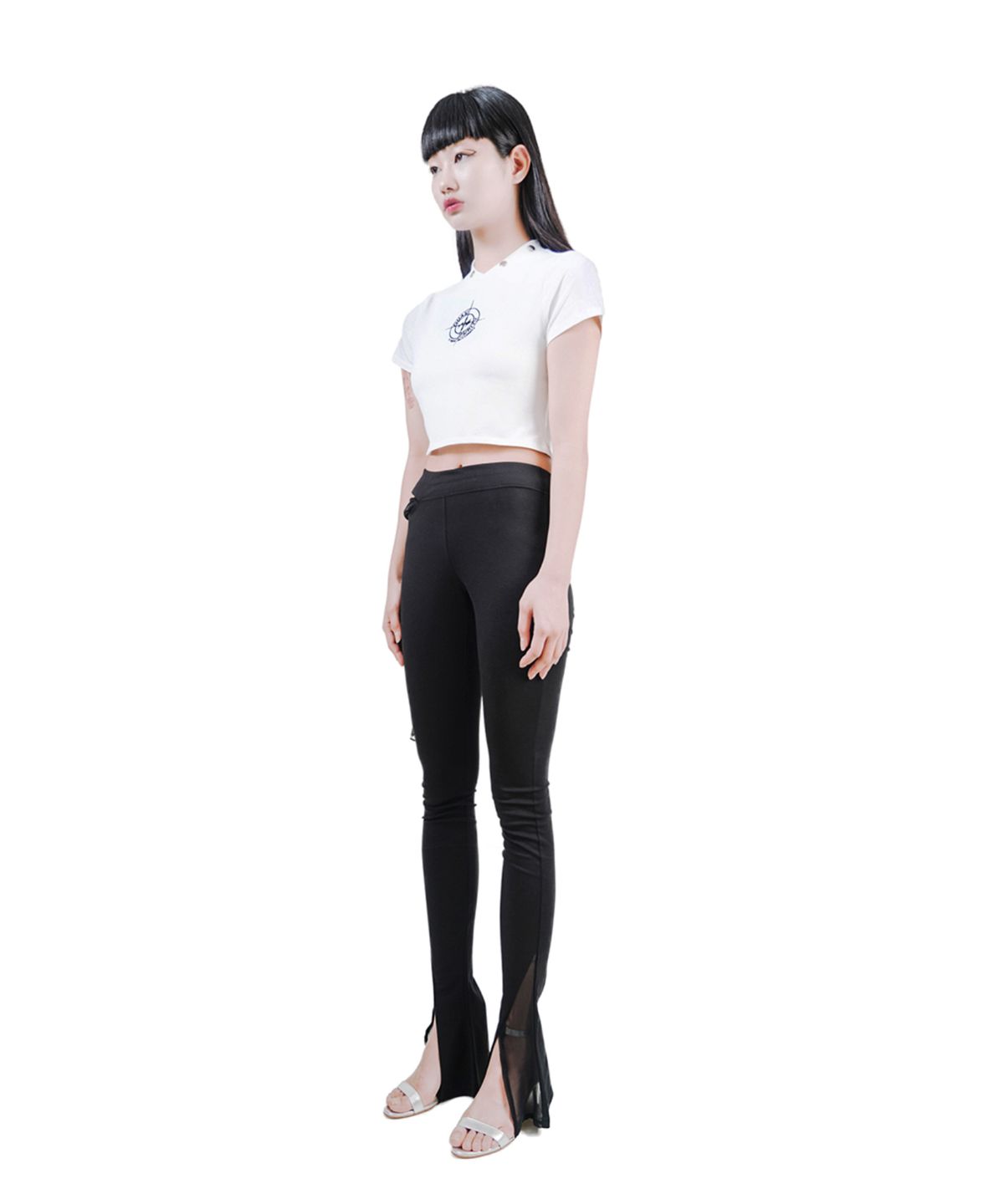 콰지퓨리티(QUASI PURITY) 블랙 플레어 레깅스