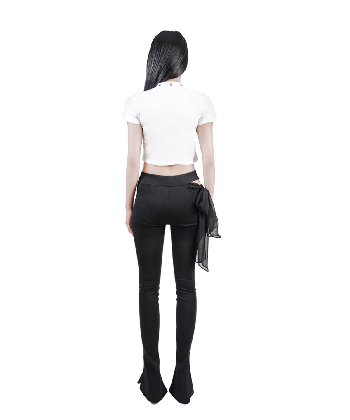 콰지퓨리티(QUASI PURITY) 블랙 플레어 레깅스