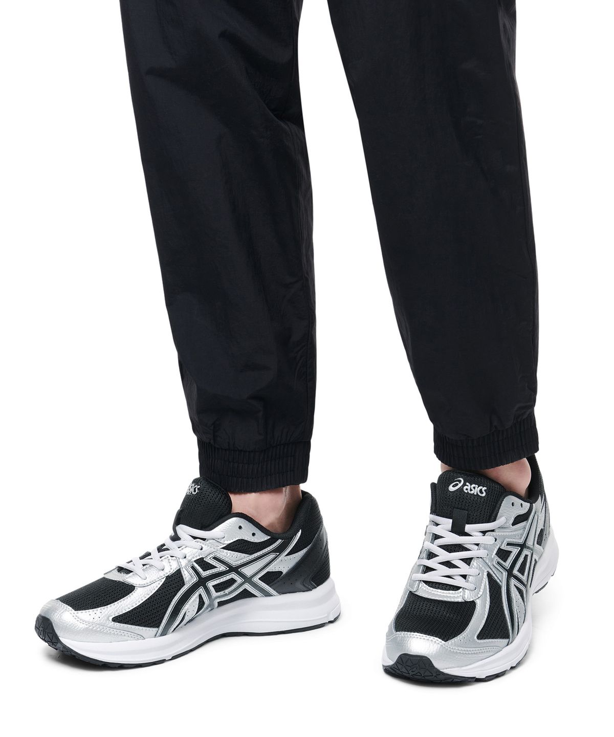 아식스(ASICS) 조그 100 S SMU (2E) - 블랙:퓨어 실버 / 1201A564-002