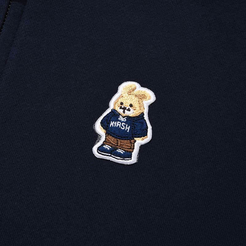 MUSINSA | KIRSH Witty Bunny Zip-up Hoodie [Navy]