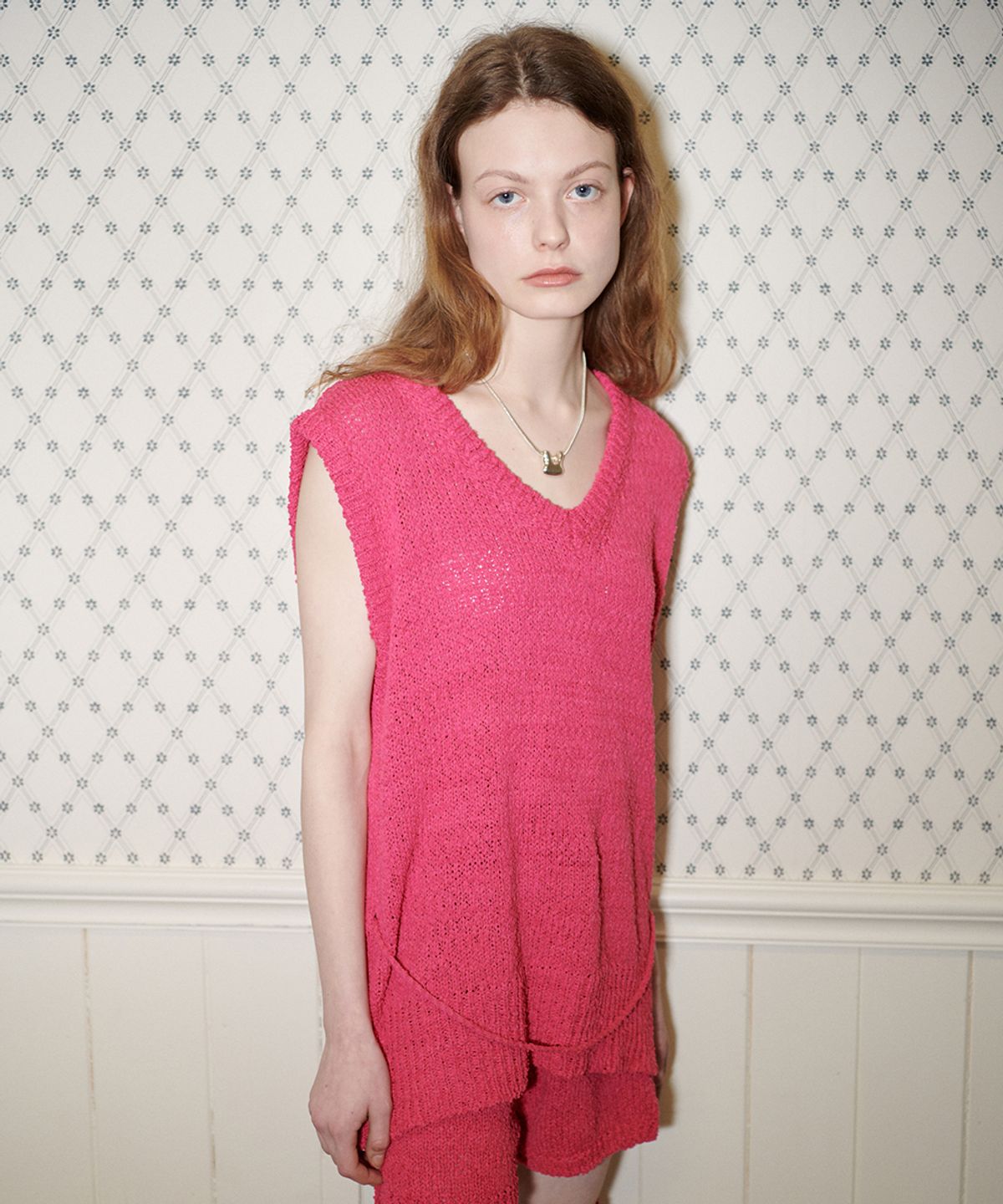 시눈(SINOON) BACK POINT KNIT VEST
