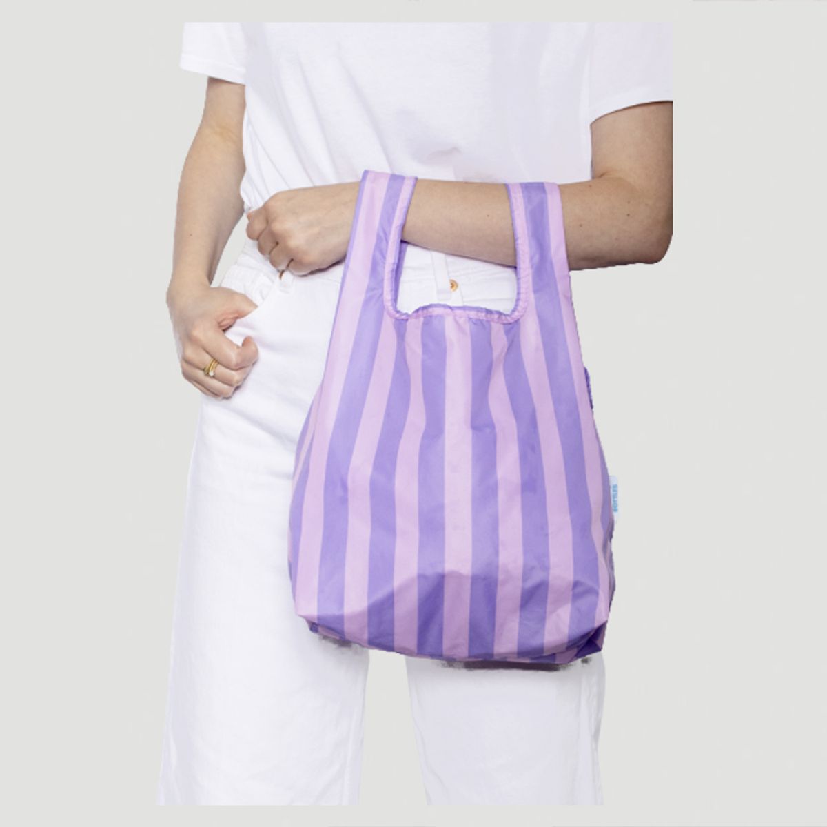 카인드백 런던(KIND BAG LONDON) 퍼플스트라이프 리유저블 미니