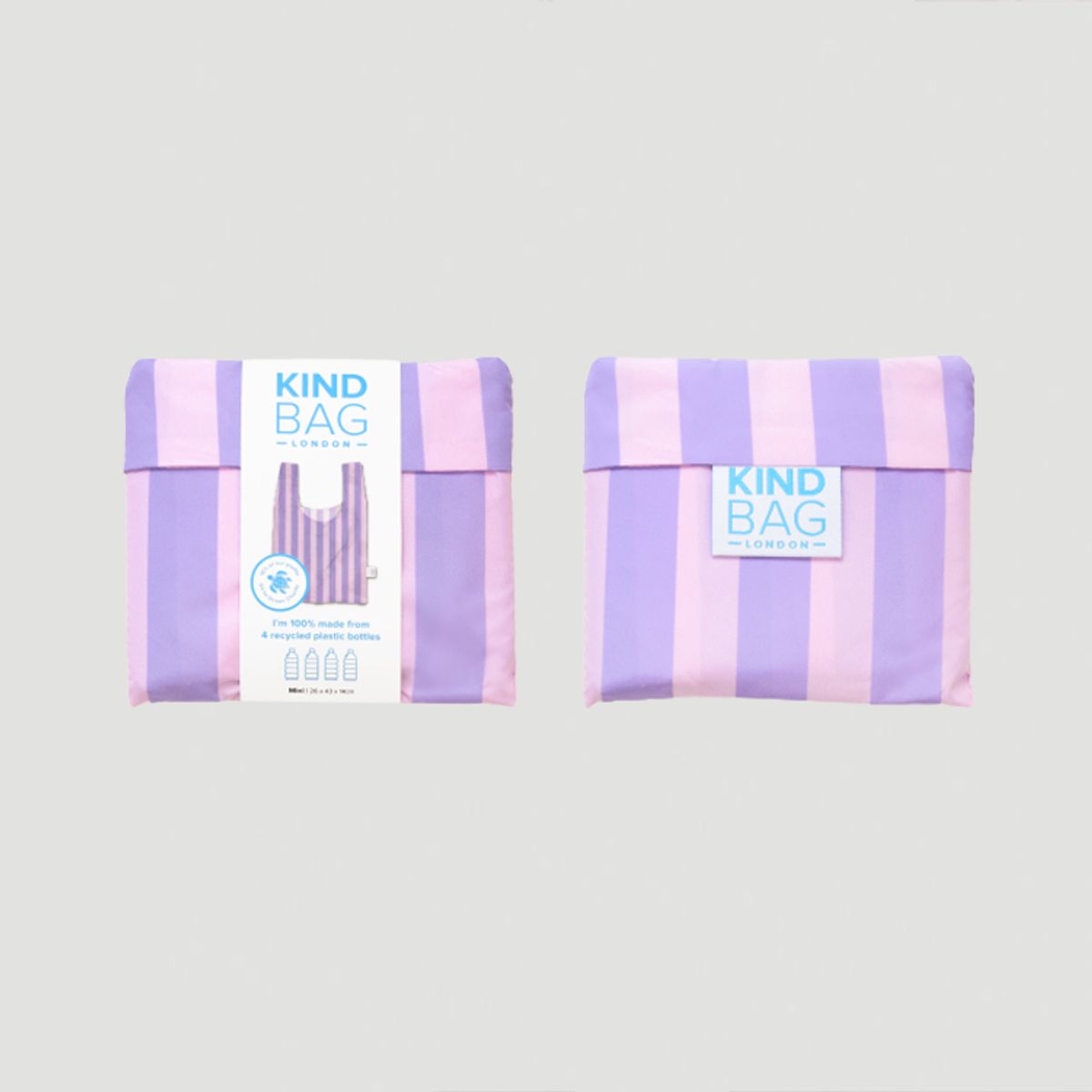 카인드백 런던(KIND BAG LONDON) 퍼플스트라이프 리유저블 미니