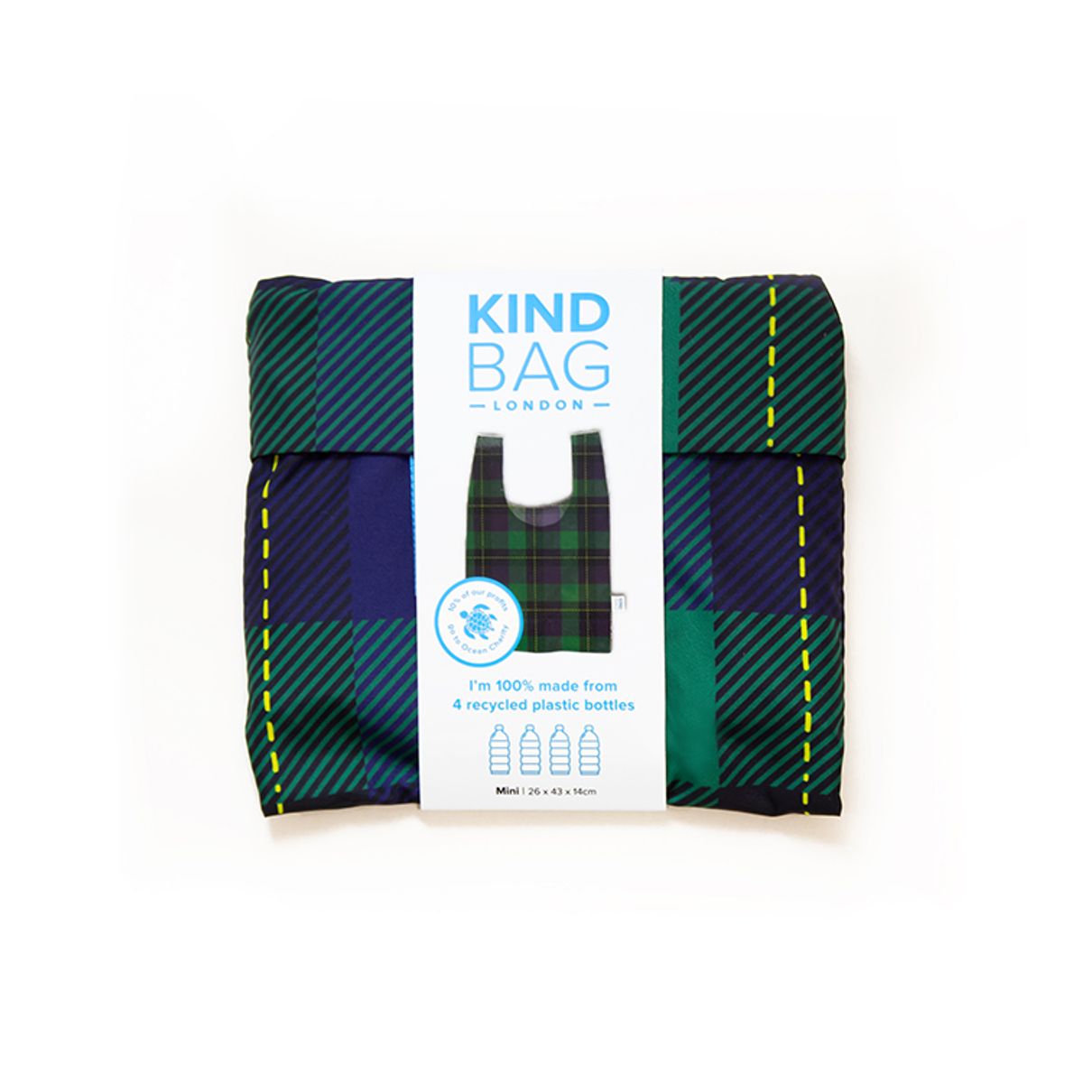카인드백 런던(KIND BAG LONDON) 타탄체크 리유저블 미니