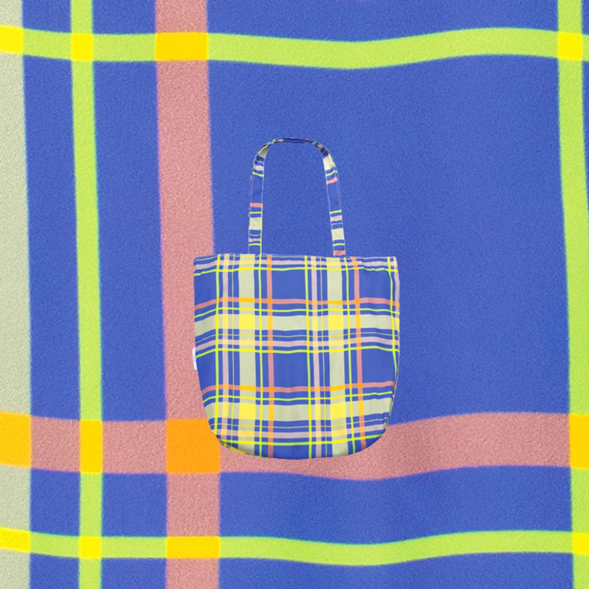 카인드백 런던(KIND BAG LONDON) 마드라스 체크 토트백