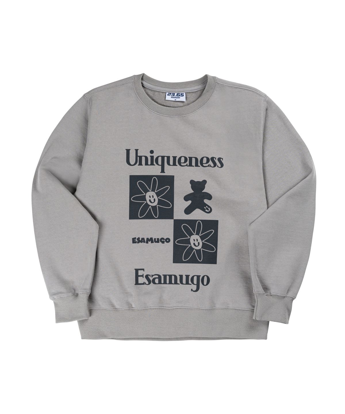 23.65(23.65) CHECK BEAR SWEAT SHIRT COCOA