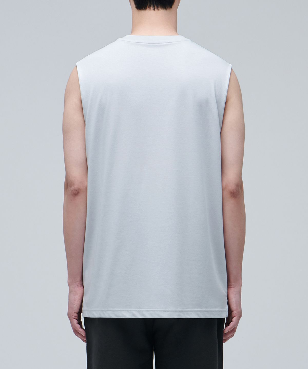 무신사 스탠다드(MUSINSA STANDARD) [쿨탠다드] 릴렉스드 슬리브리스 탑 [애쉬 그레이]