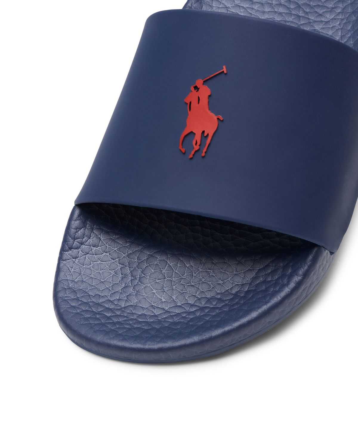 폴로 랄프 로렌(POLO RALPH LAUREN) 시그니처 포니 슬라이드 샌들 - 블루