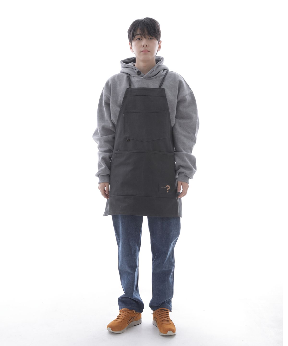 세인트크루(SAINTCREW) 내추럴 스트랩 펜타곤 에이프런 NSP-1302 차콜