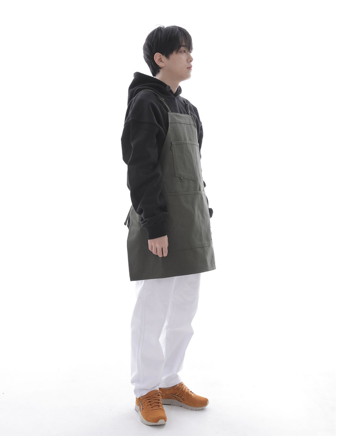 세인트크루(SAINTCREW) 내추럴 스트랩 펜타곤 에이프런 NSP-1302 카키