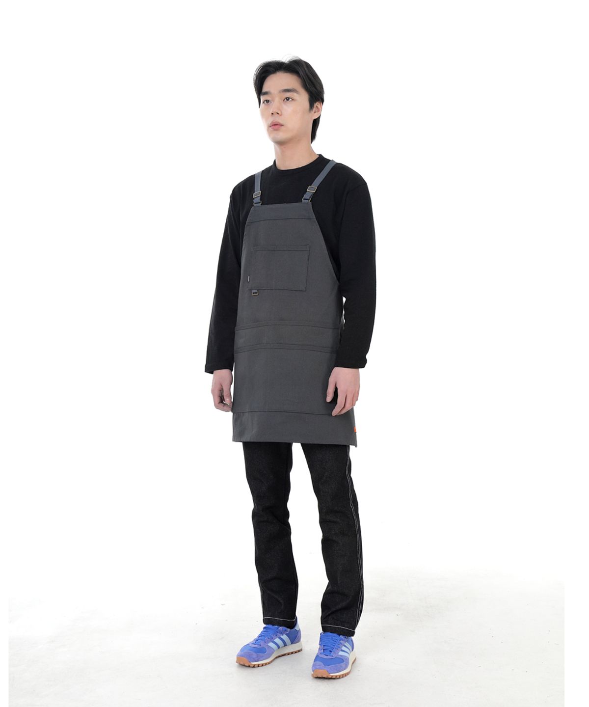 세인트크루(SAINTCREW) 컬러바택 포인트 멀티유즈 워크 에이프런 CB-1300 차콜