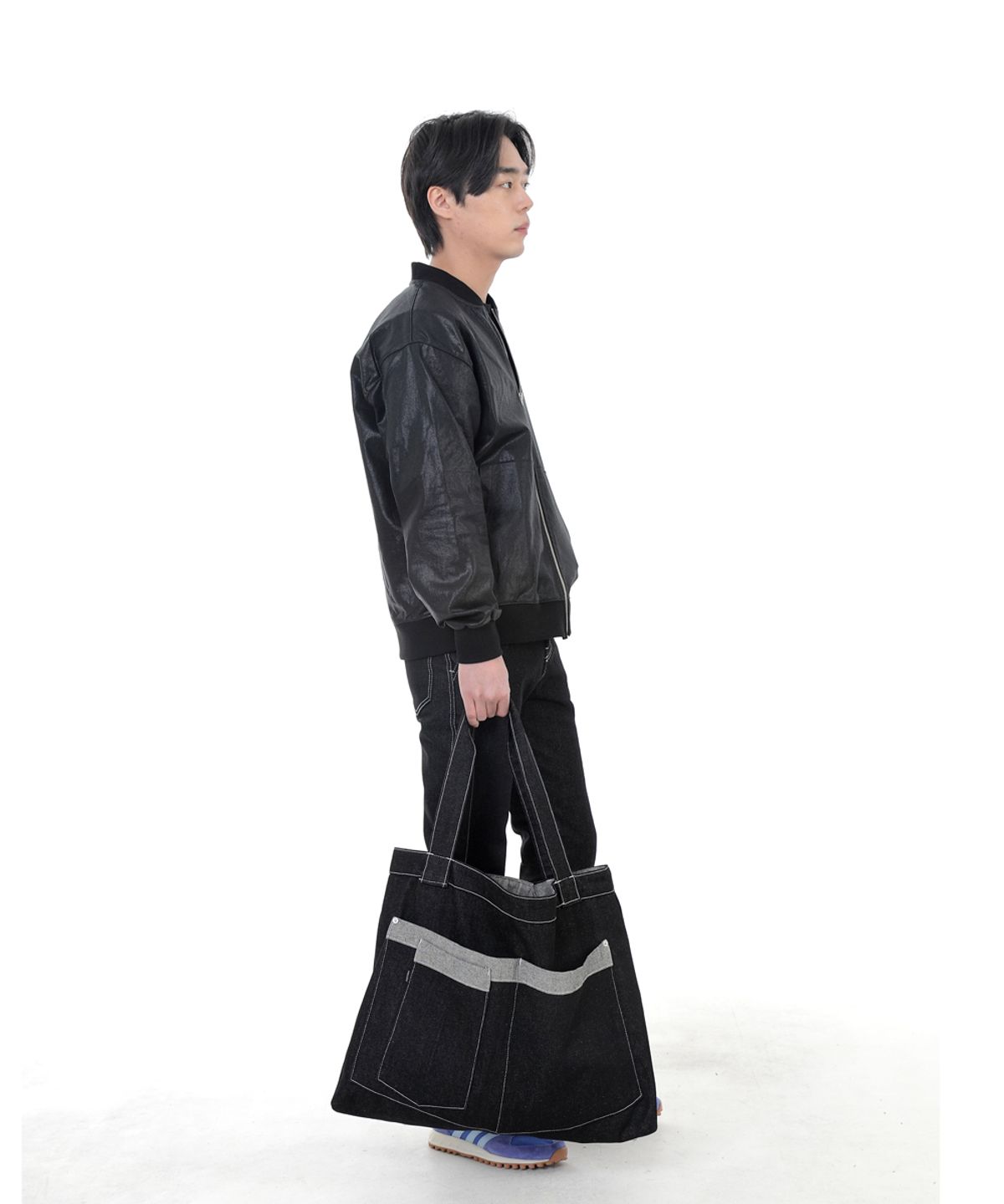세인트크루(SAINTCREW) 워커앤빌더 메가빅 데님숄더백 WBM-109 블랙 WHS
