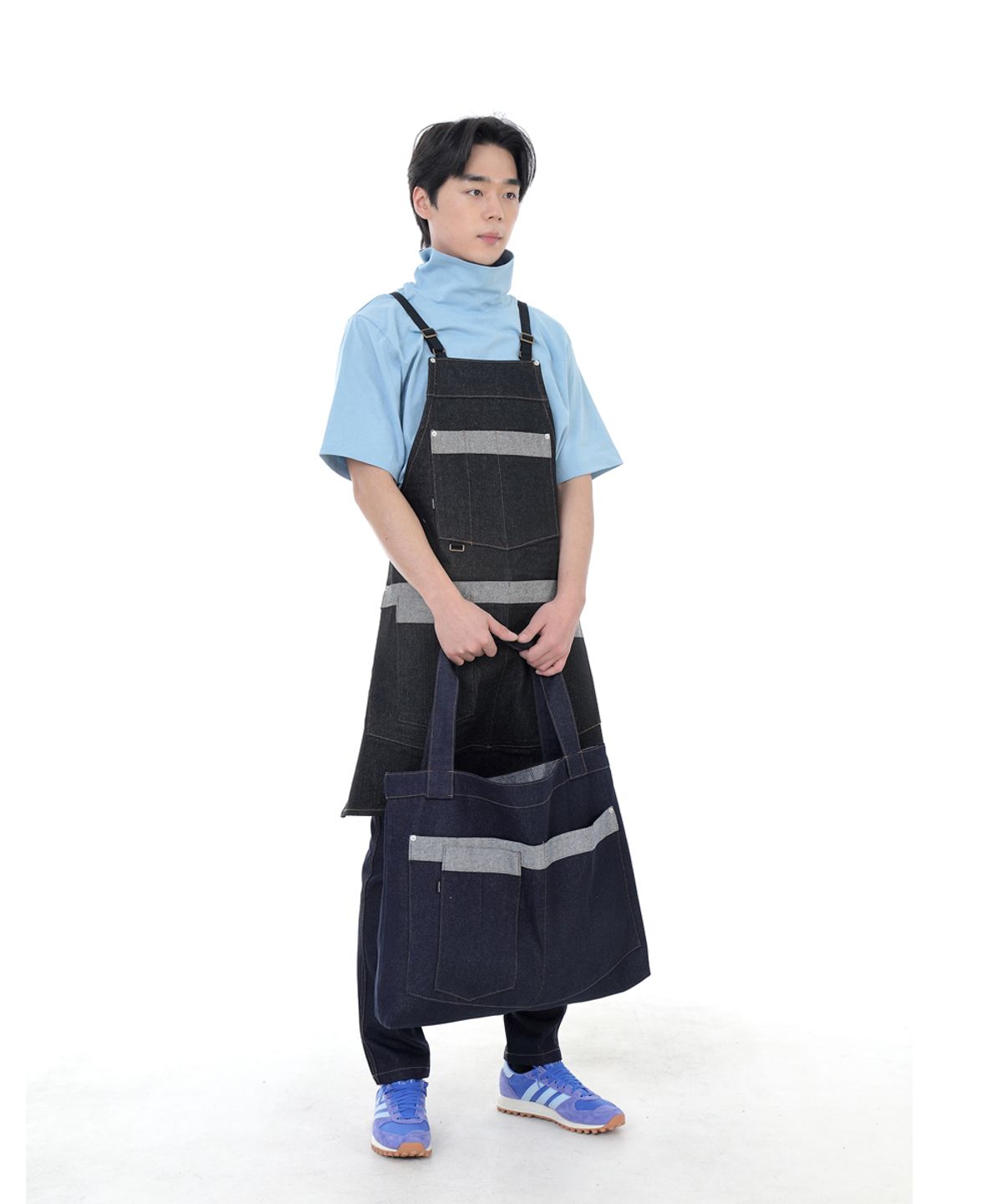 세인트크루(SAINTCREW) 워커앤빌더 메가빅 데님숄더백 WBM-109 인디고 BRS