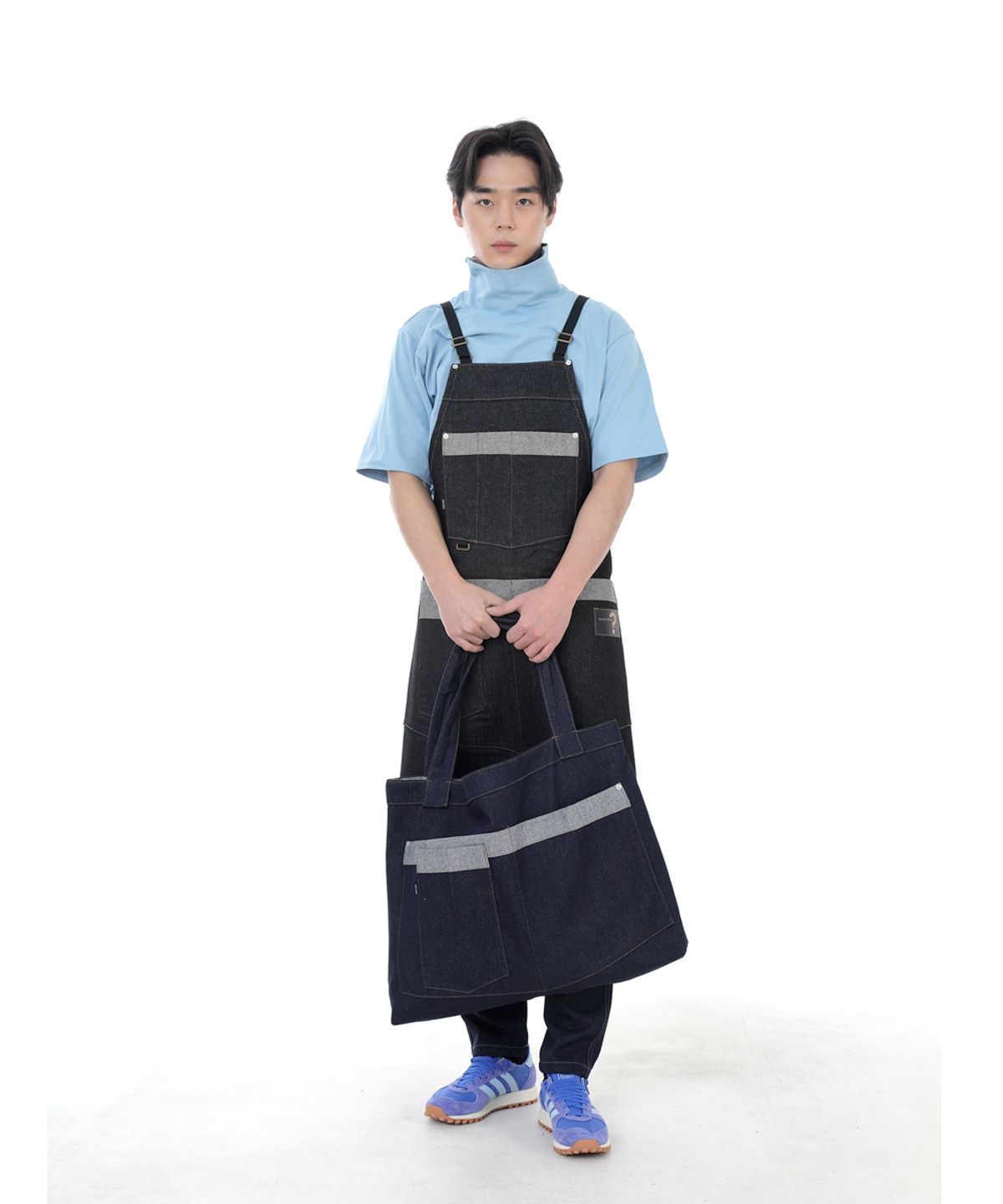 세인트크루(SAINTCREW) 워커앤빌더 메가빅 데님숄더백 WBM-109 인디고 BRS