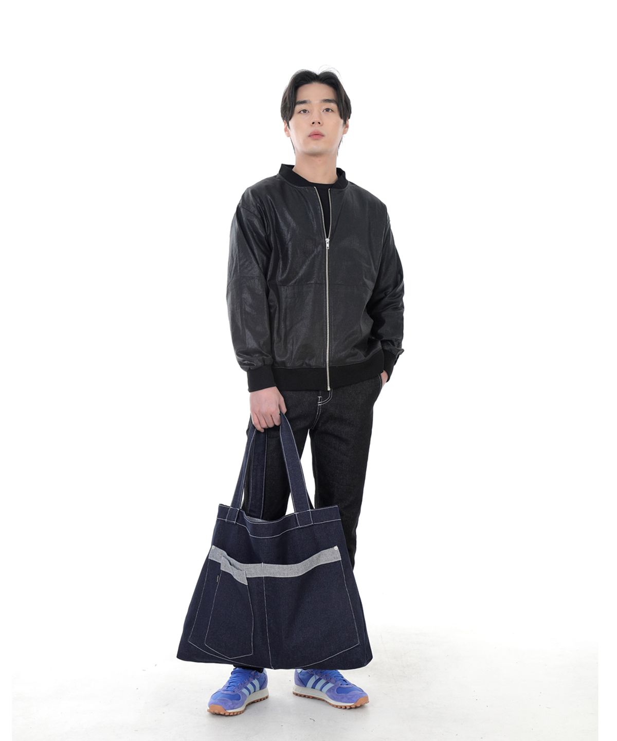 세인트크루(SAINTCREW) 워커앤빌더 메가빅 데님숄더백 WBM-109 인디고 WHS