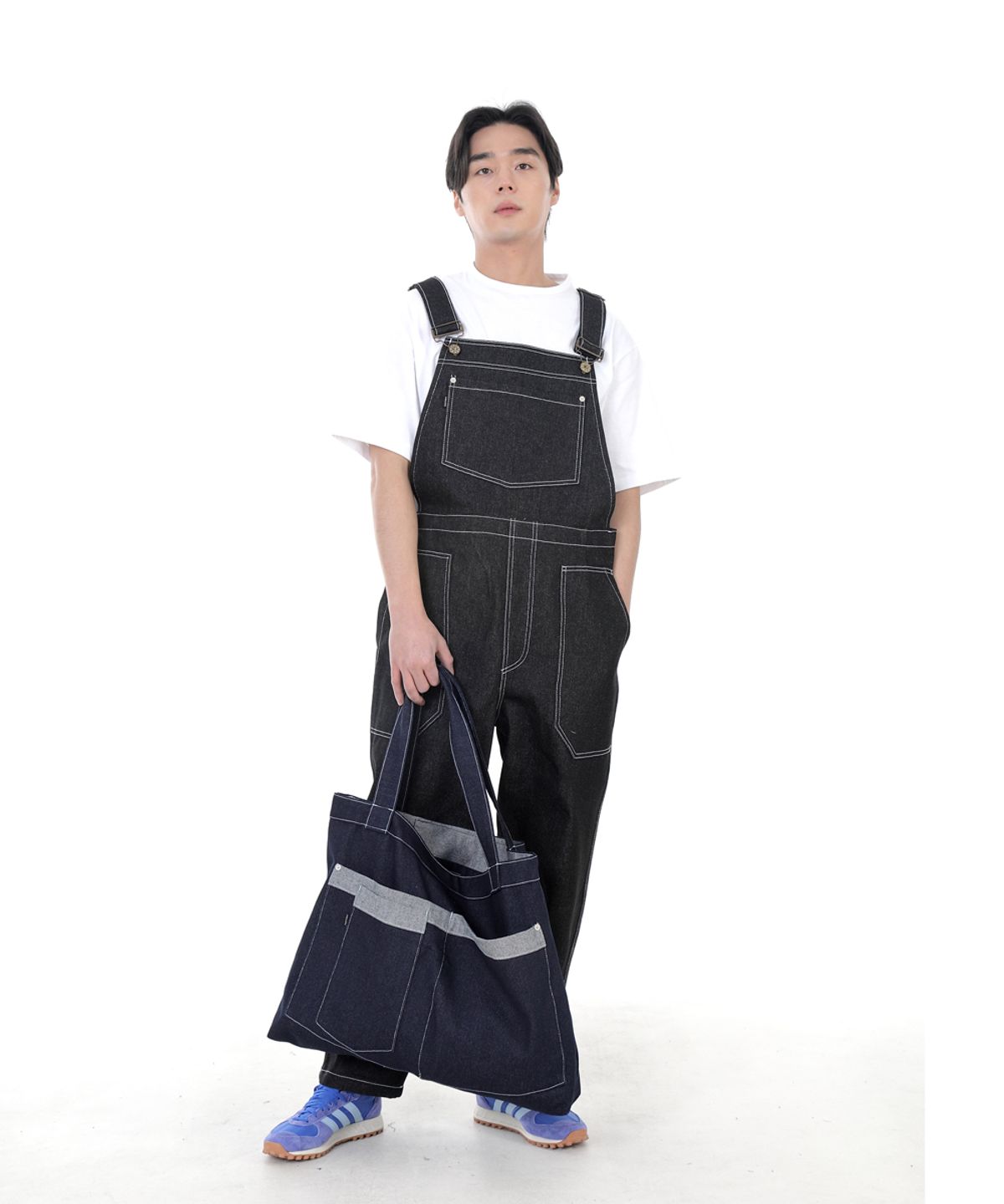 세인트크루(SAINTCREW) 워커앤빌더 메가빅 데님숄더백 WBM-109 인디고 WHS