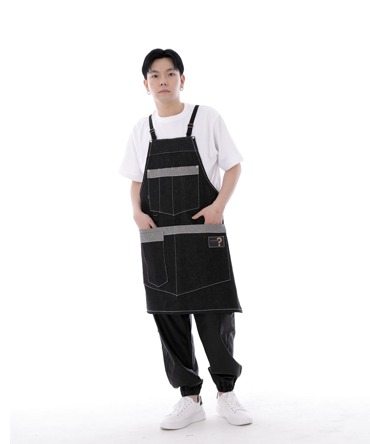 세인트크루(SAINTCREW) 워커앤빌더 데님 에이프런 WNB-1301 블랙 WHS