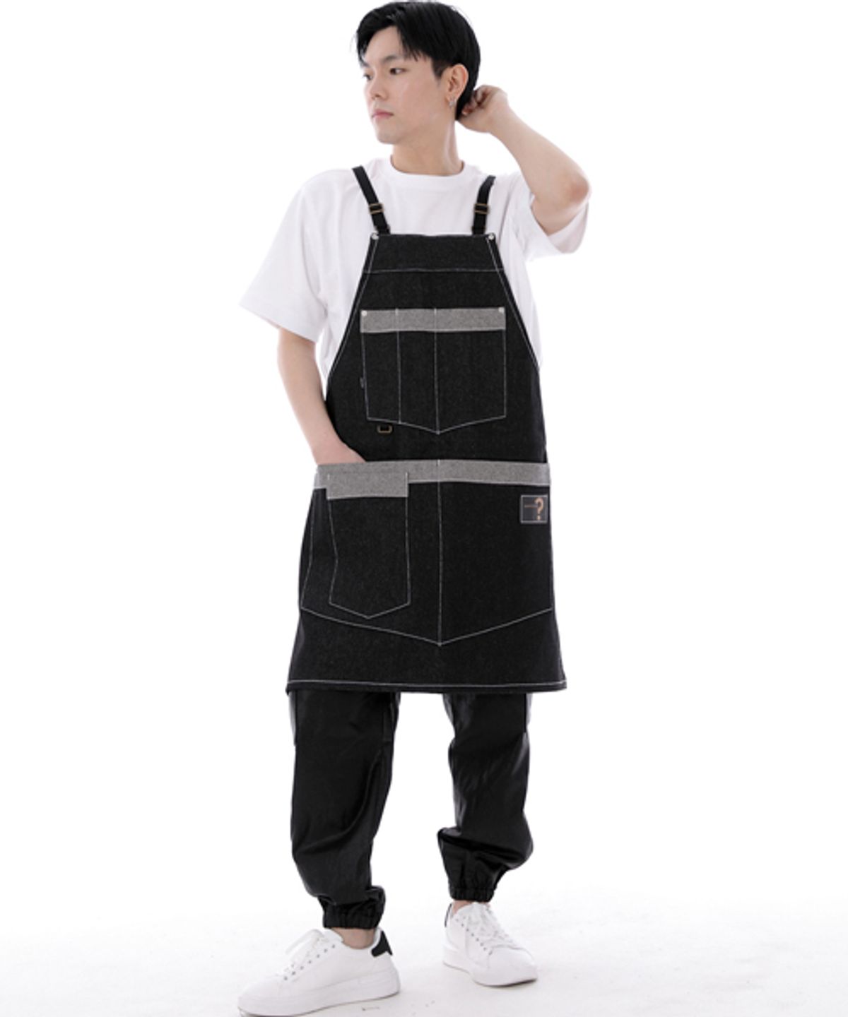 세인트크루(SAINTCREW) 워커앤빌더 데님 에이프런 WNB-1301 블랙 WHS