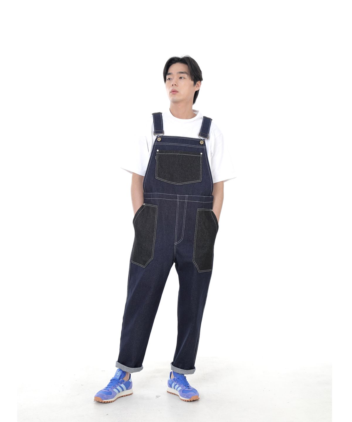 세인트크루(SAINTCREW) 워커앤빌더 퍼티그 데님오버롤 WNB-605 믹스인디고 WHS