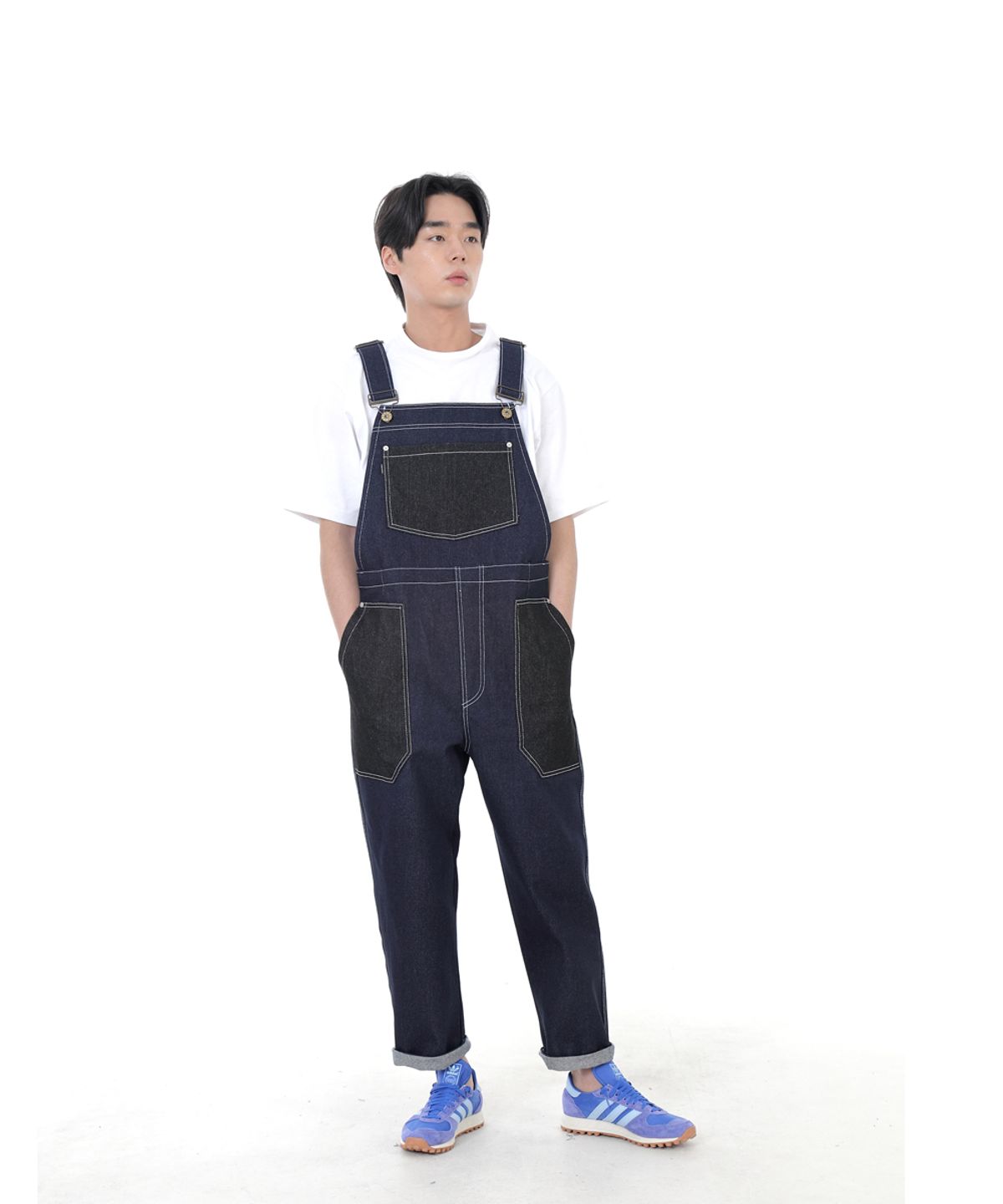 세인트크루(SAINTCREW) 워커앤빌더 퍼티그 데님오버롤 WNB-605 믹스인디고 WHS