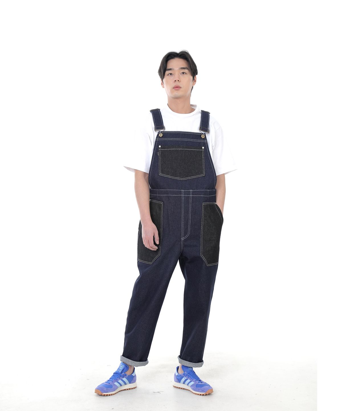 세인트크루(SAINTCREW) 워커앤빌더 퍼티그 데님오버롤 WNB-605 믹스인디고 WHS