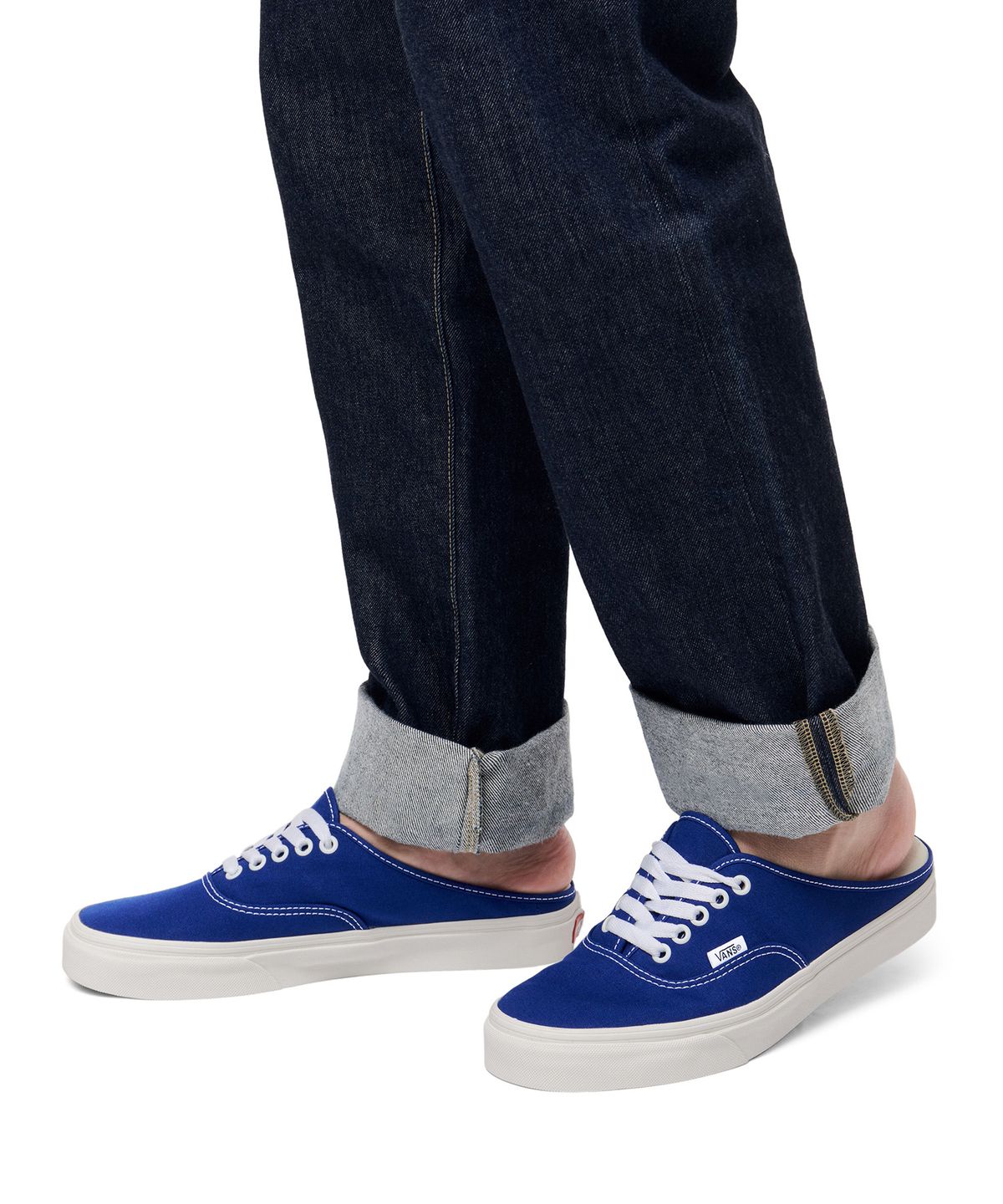 반스(VANS) 어센틱 뮬 - (캔버스) 블루프린트:마쉬멜로우 / VN0A54F72BK1