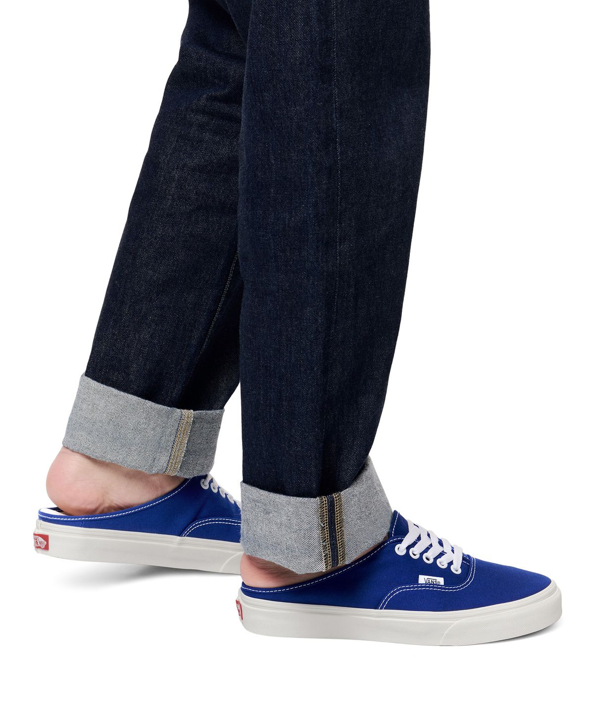 반스(VANS) 어센틱 뮬 - (캔버스) 블루프린트:마쉬멜로우 / VN0A54F72BK1