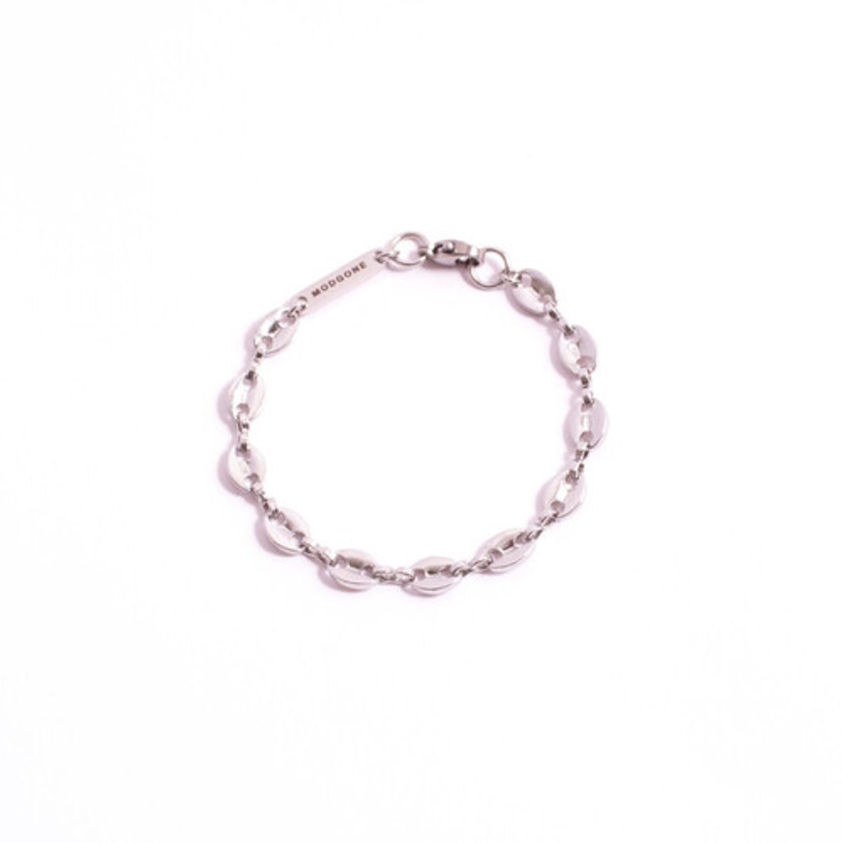 모드곤(MODGONE) 심플팔찌실버톤 빈체인 심플 팔찌  Silver-tone Bean Chains Simple Bracelet실버톤 빈체인 심플 팔찌