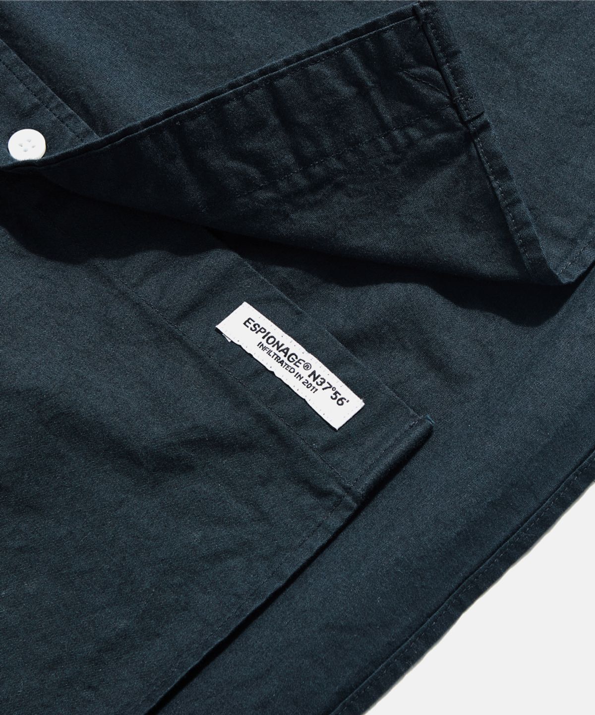 에스피오나지(ESPIONAGE) Cotton Over Shirt Navy