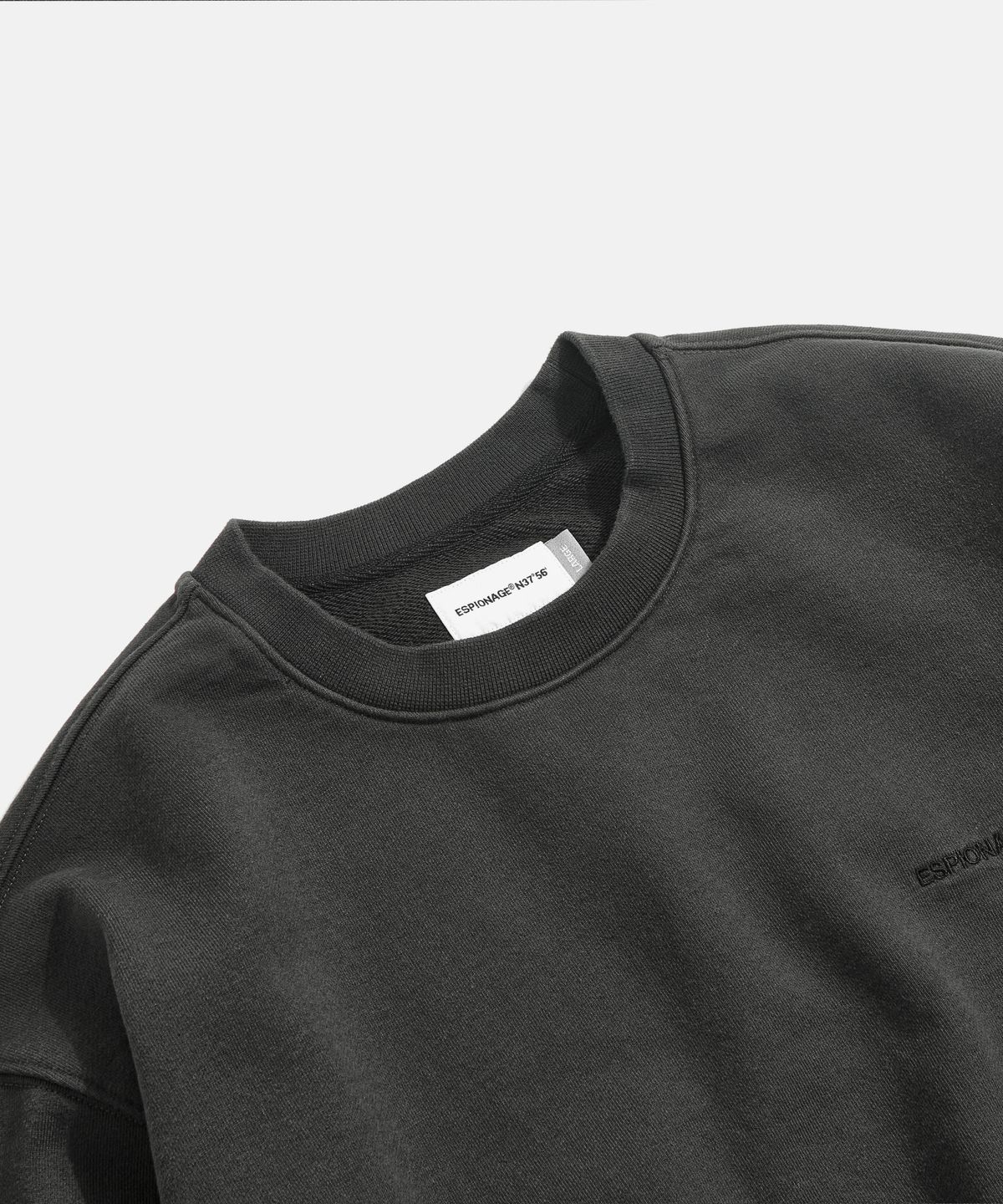 에스피오나지(ESPIONAGE) Standard Logo Heavyweight Sweatshirt Vintage Black